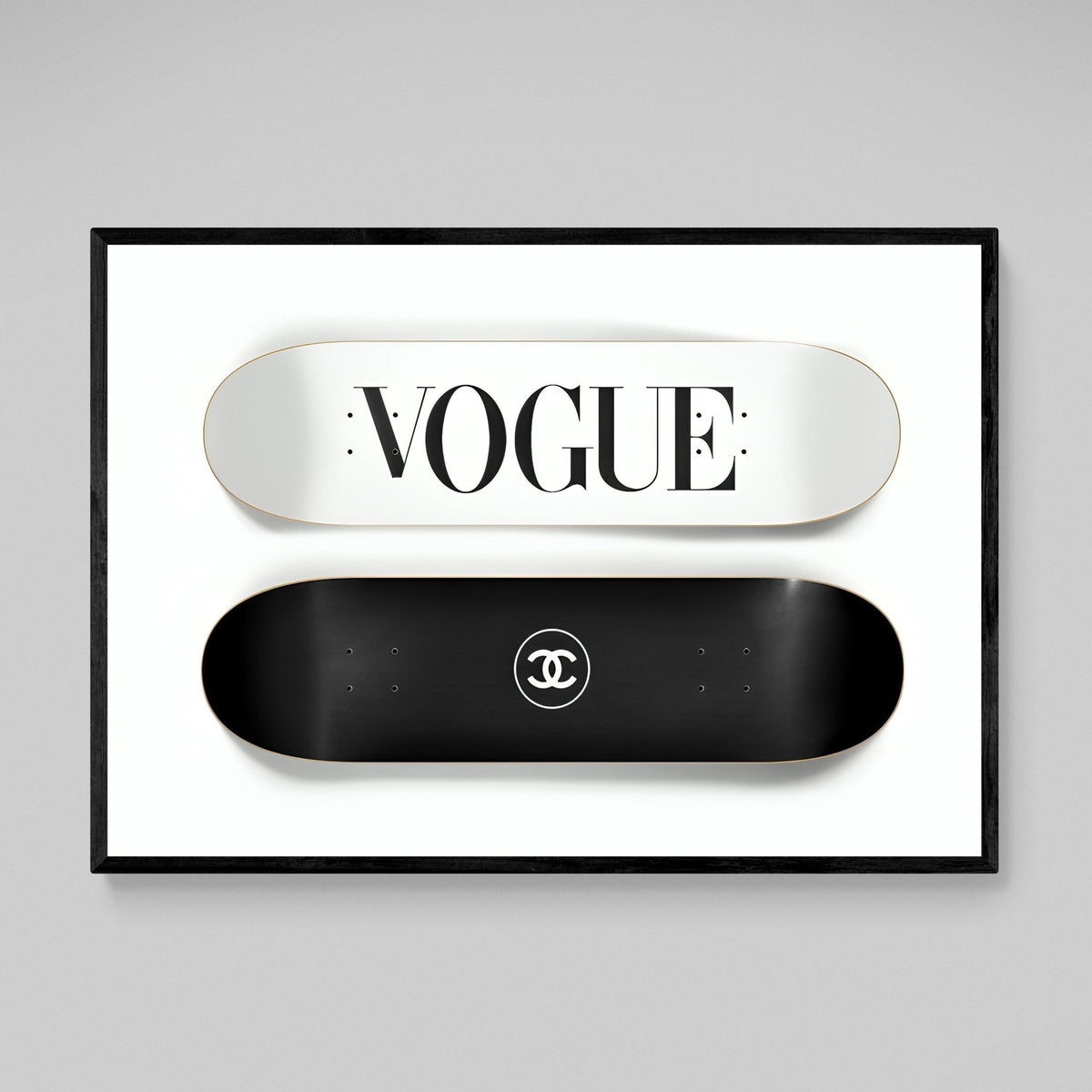 Tableau Vogue Chanel Skateboard - The Art Avenue
