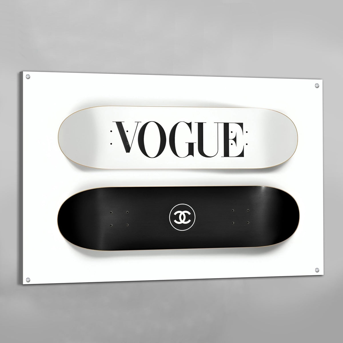 Tableau Vogue Chanel Skateboard - The Art Avenue