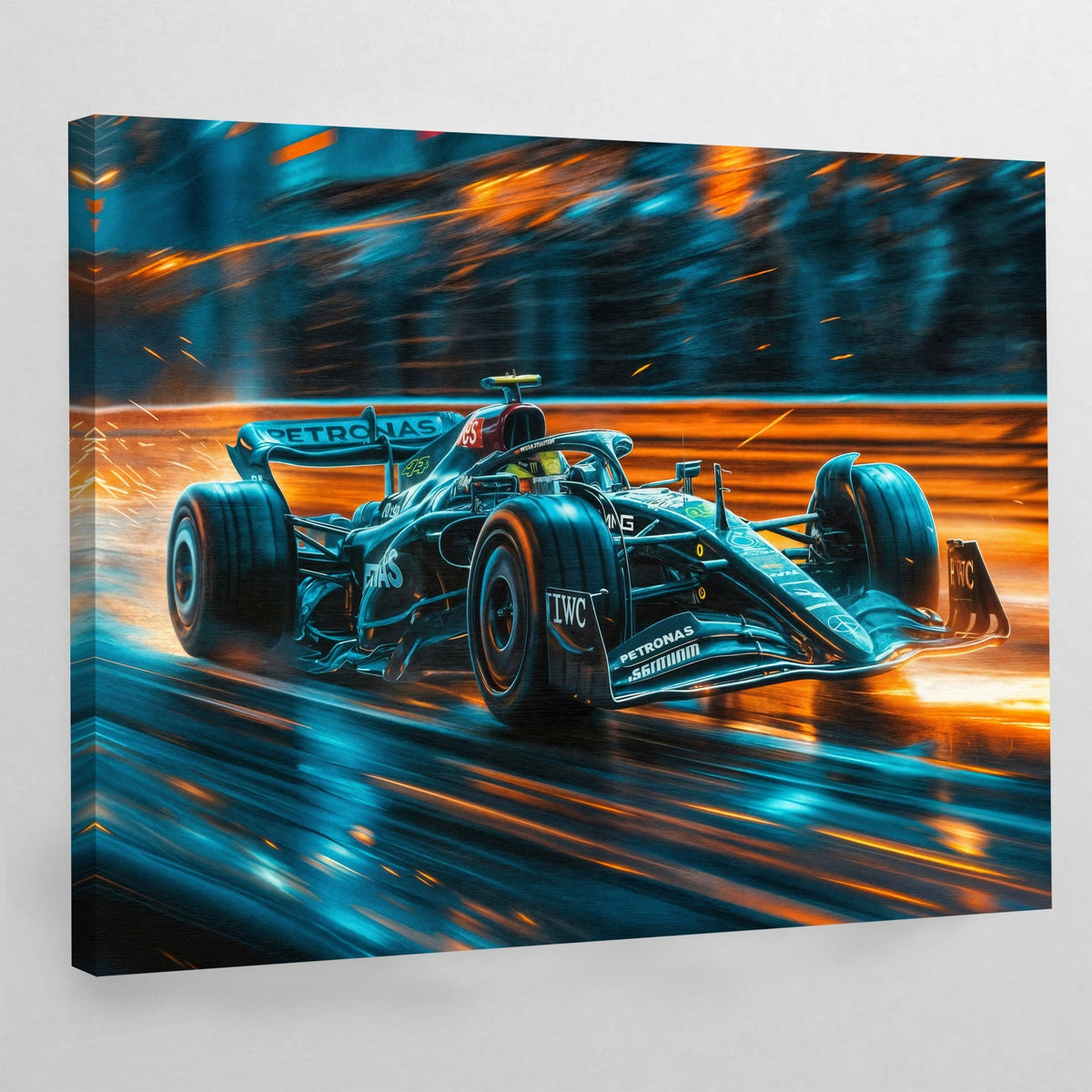 Tableau Voiture Mercedes Lewis Hamilton - The Art Avenue