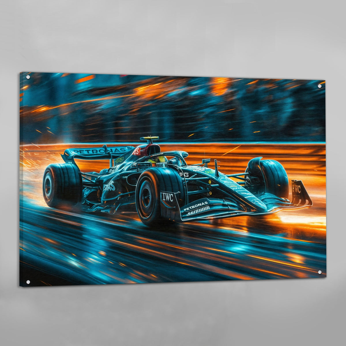 Tableau Voiture Mercedes Lewis Hamilton - The Art Avenue