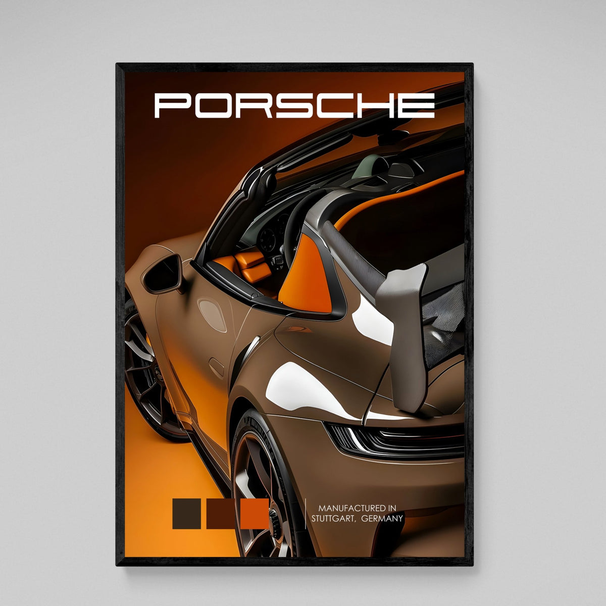 Tableau Voiture Porsche Marron - The Art Avenue