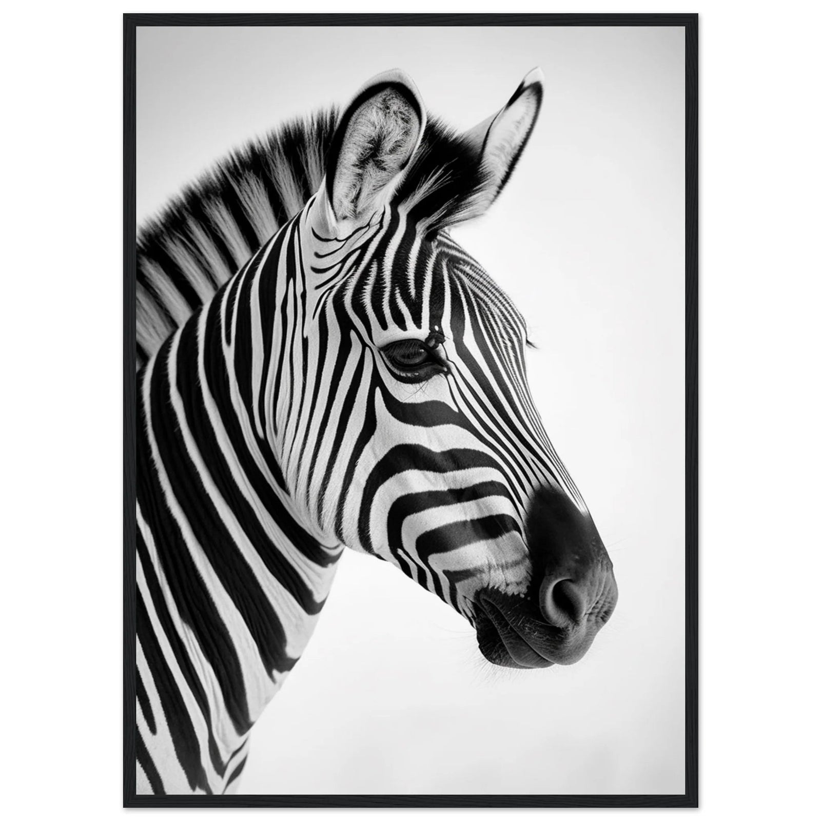 Tableau Zèbre Noir et Blanc - The Art Avenue