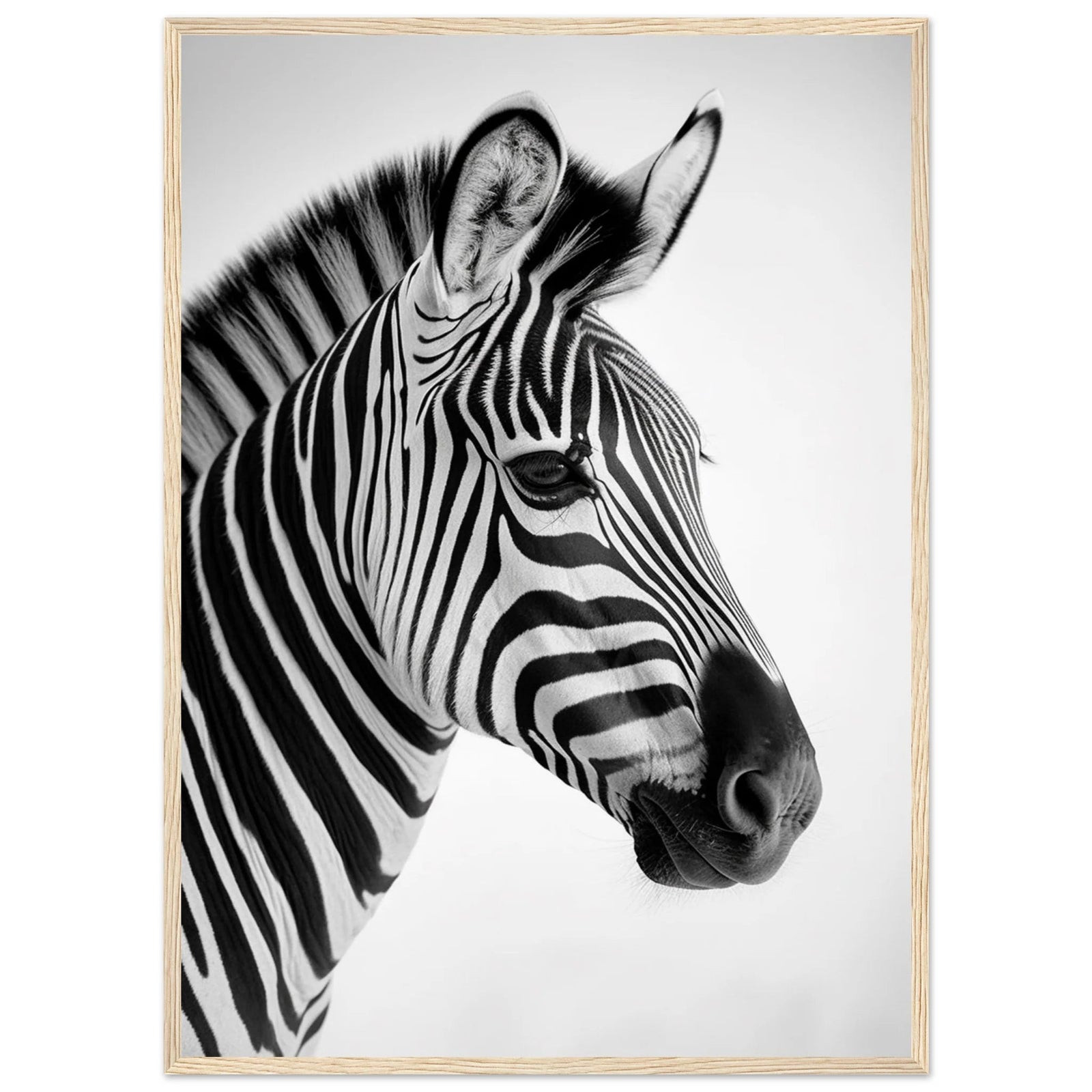 Tableau Zèbre Noir et Blanc - The Art Avenue