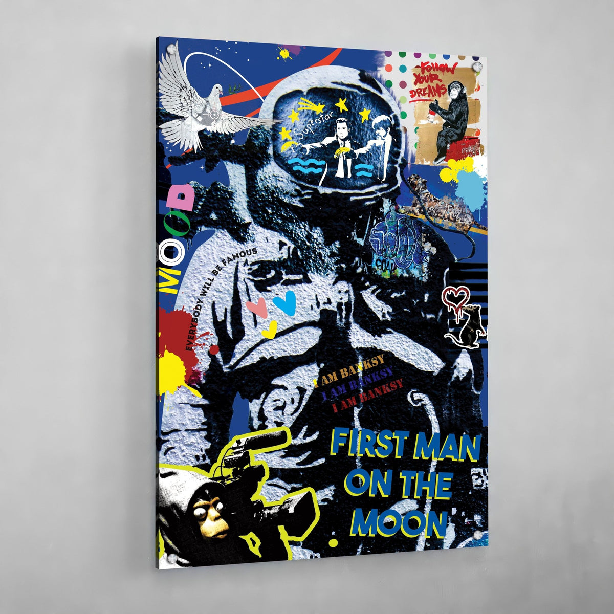 Tableau Banksy Astronaute - The Art Avenue