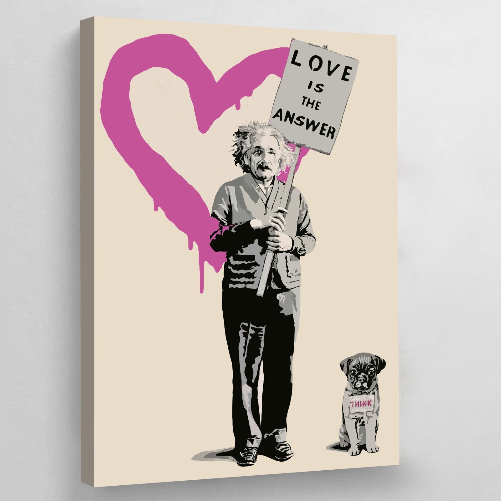 Tableau Banksy Einstein - The Art Avenue