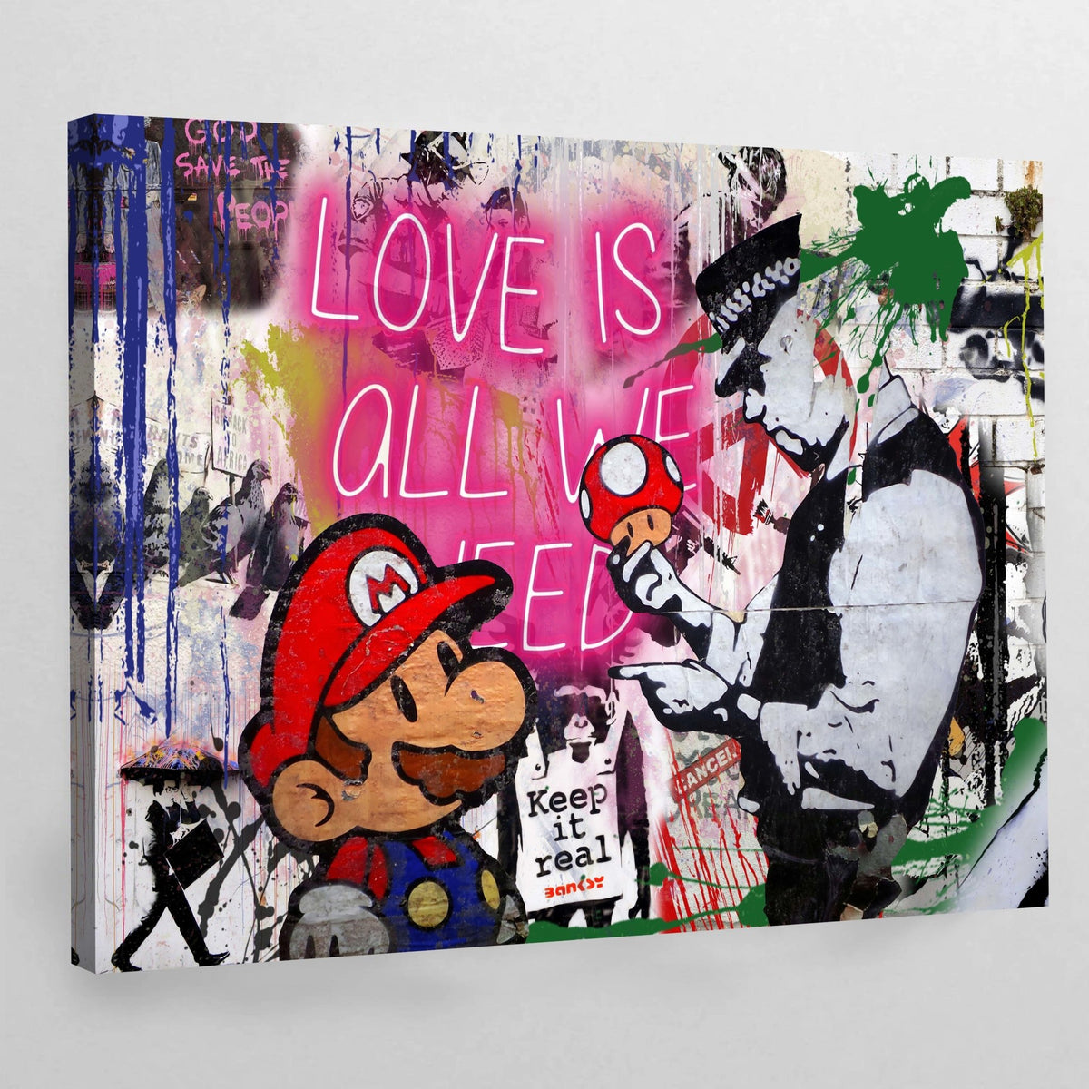 Tableau Banksy Graffiti - The Art Avenue