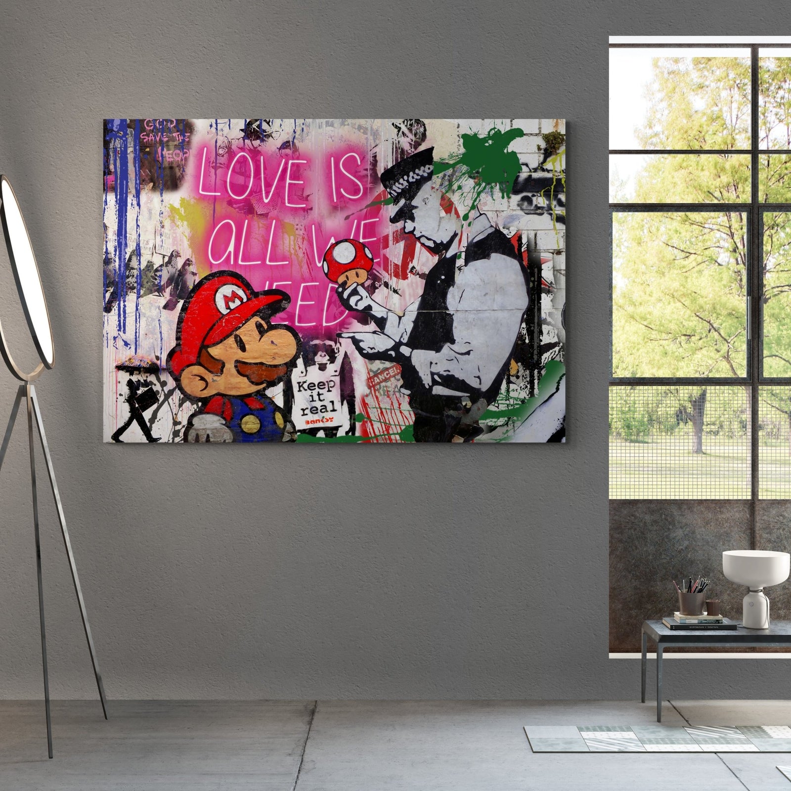 Tableau Banksy Graffiti - The Art Avenue