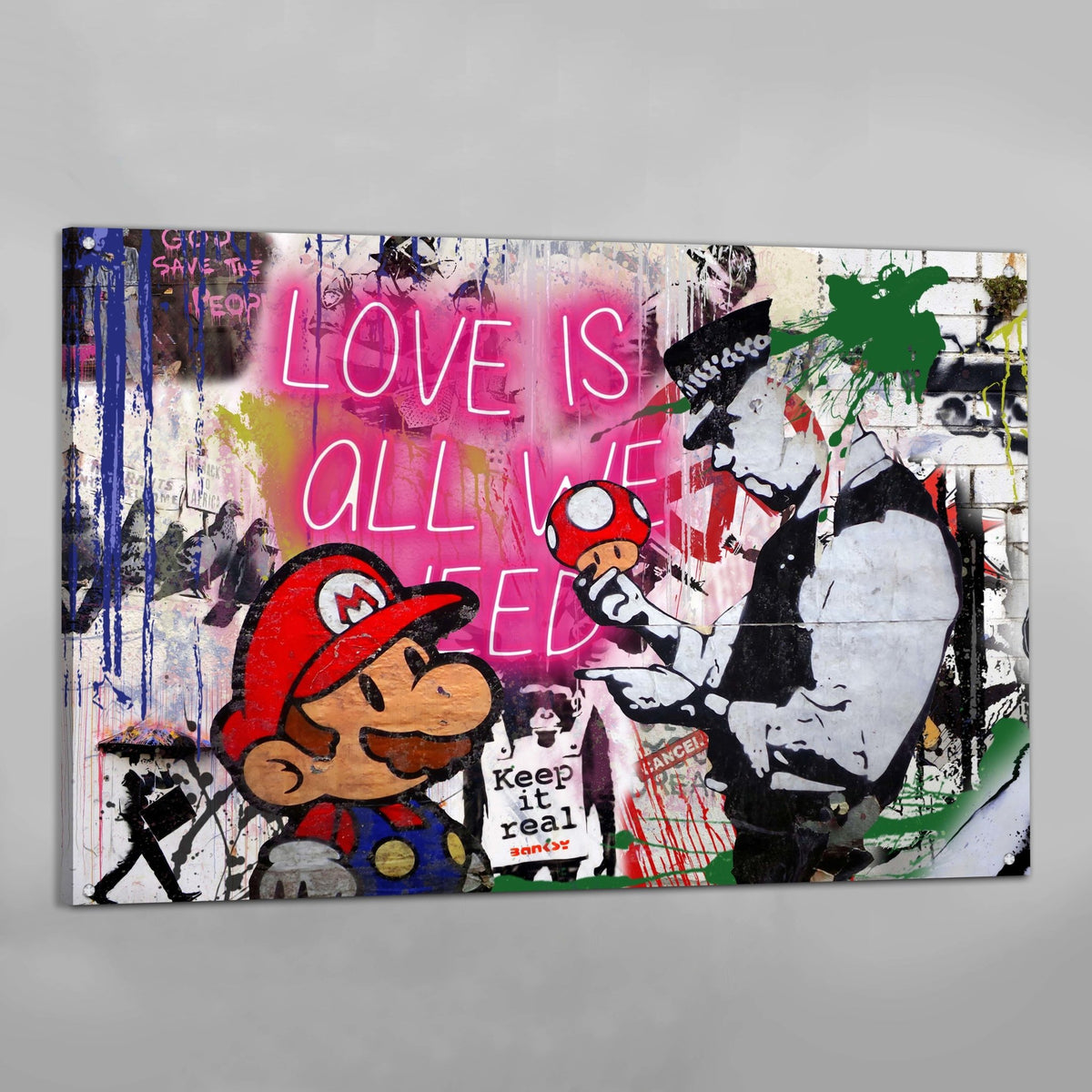 Tableau Banksy Graffiti - The Art Avenue