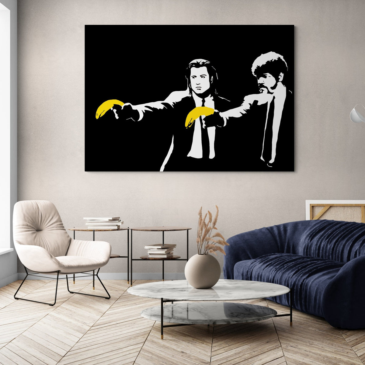 Tableau Banksy Pulp Fiction - The Art Avenue