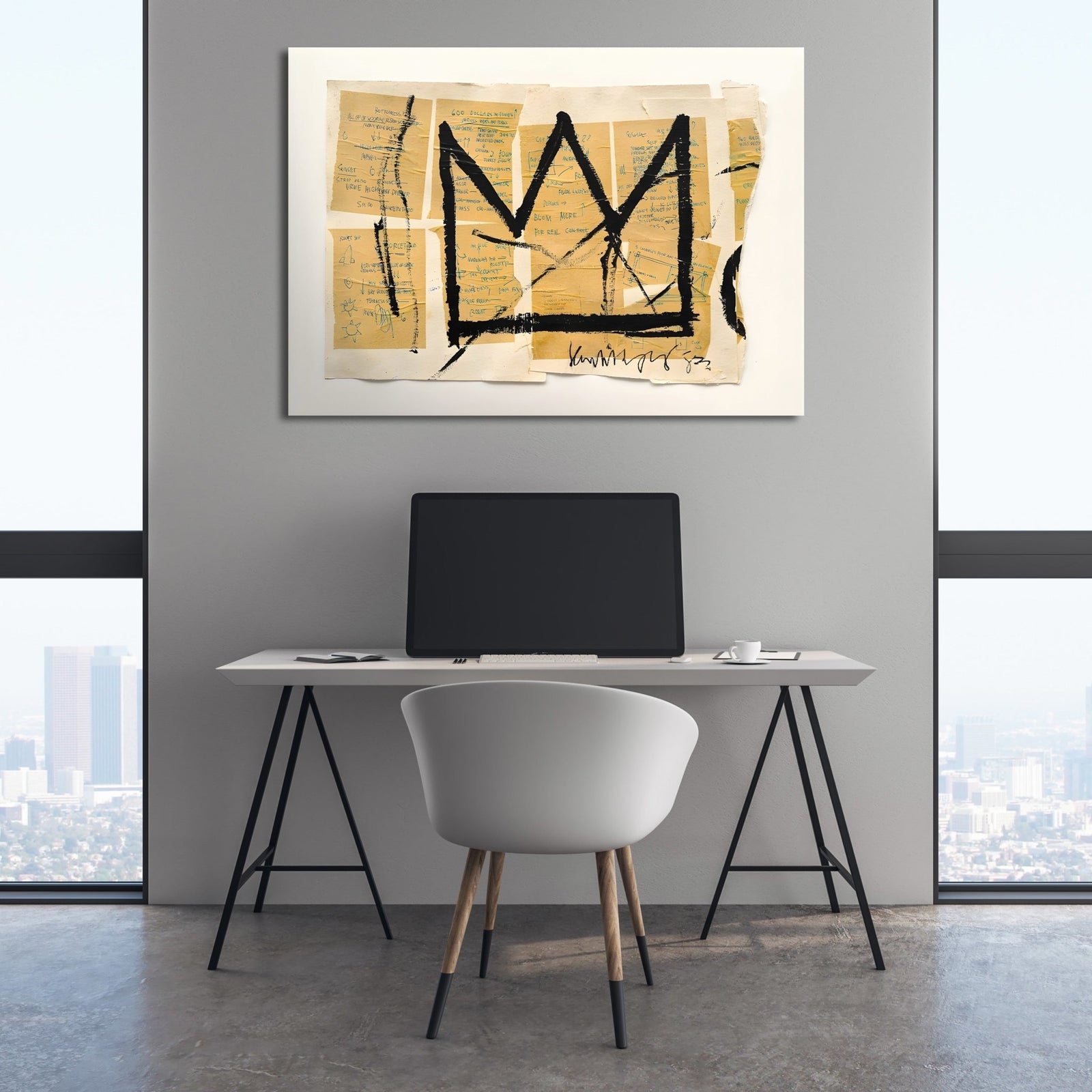 Tableau Basquiat Couronne - The Art Avenue