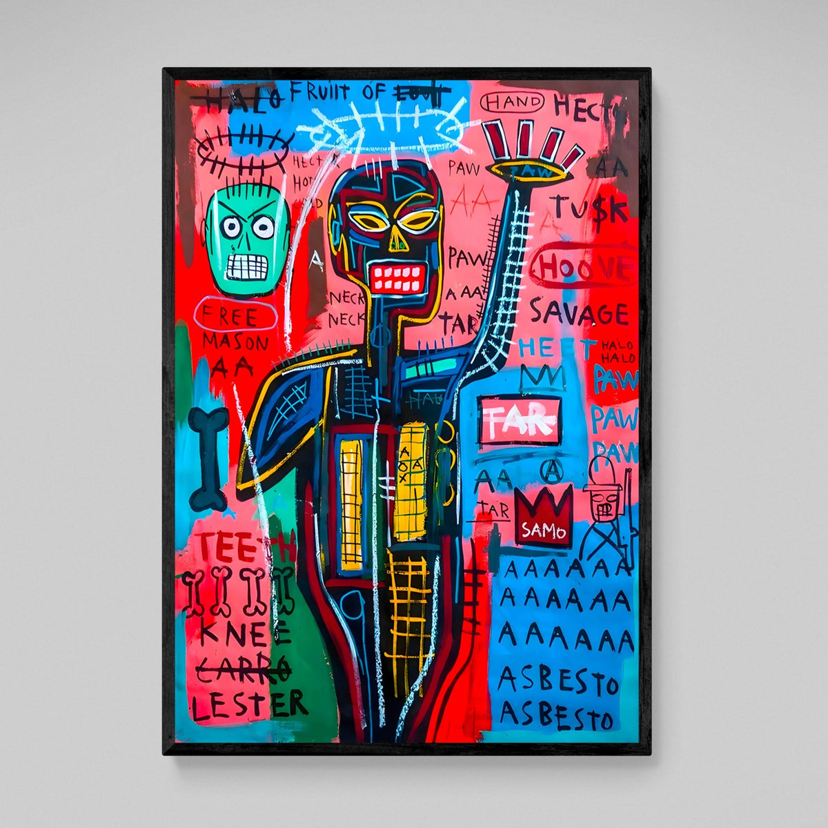 Tableau Basquiat Africain - The Art Avenue