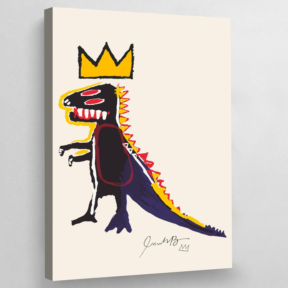 Tableau Basquiat Dinosaure - The Art Avenue