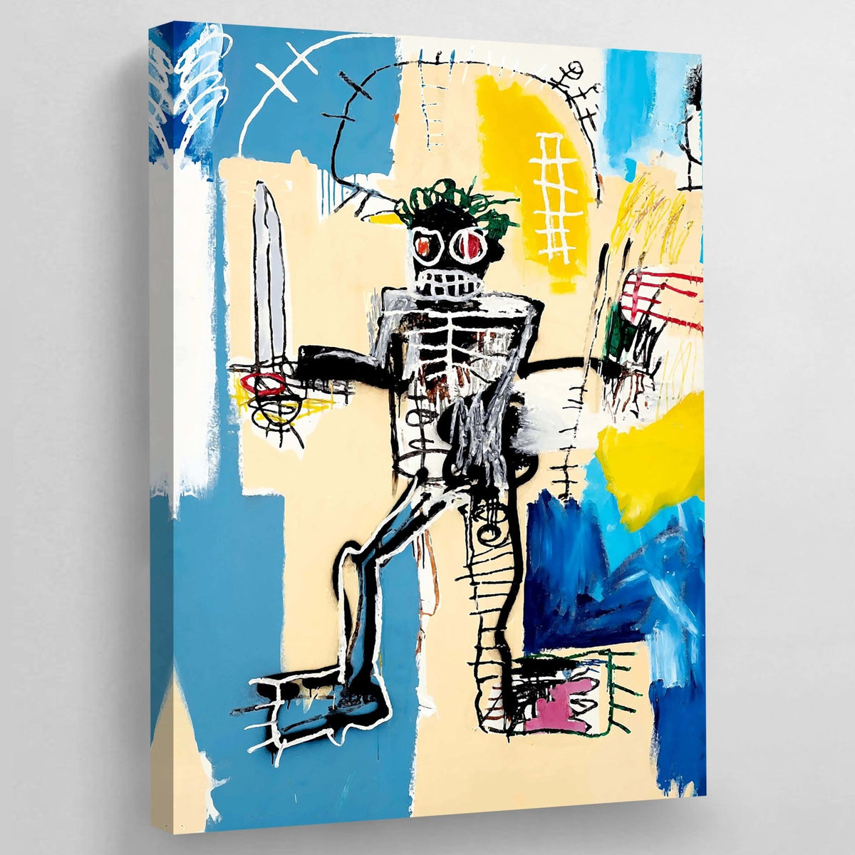 Tableau Basquiat Warrior - The Art Avenue