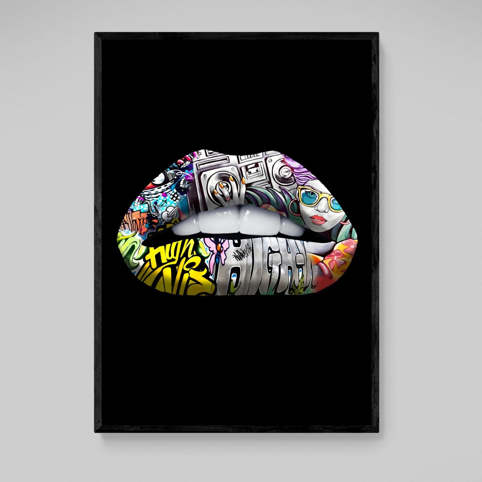 Tableau Bouche Graffiti - The Art Avenue