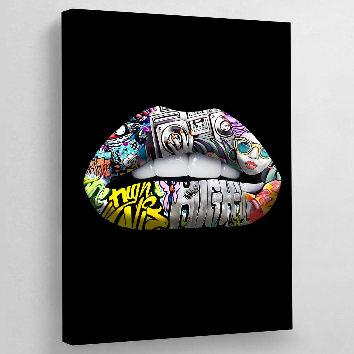 Tableau Bouche Graffiti - The Art Avenue