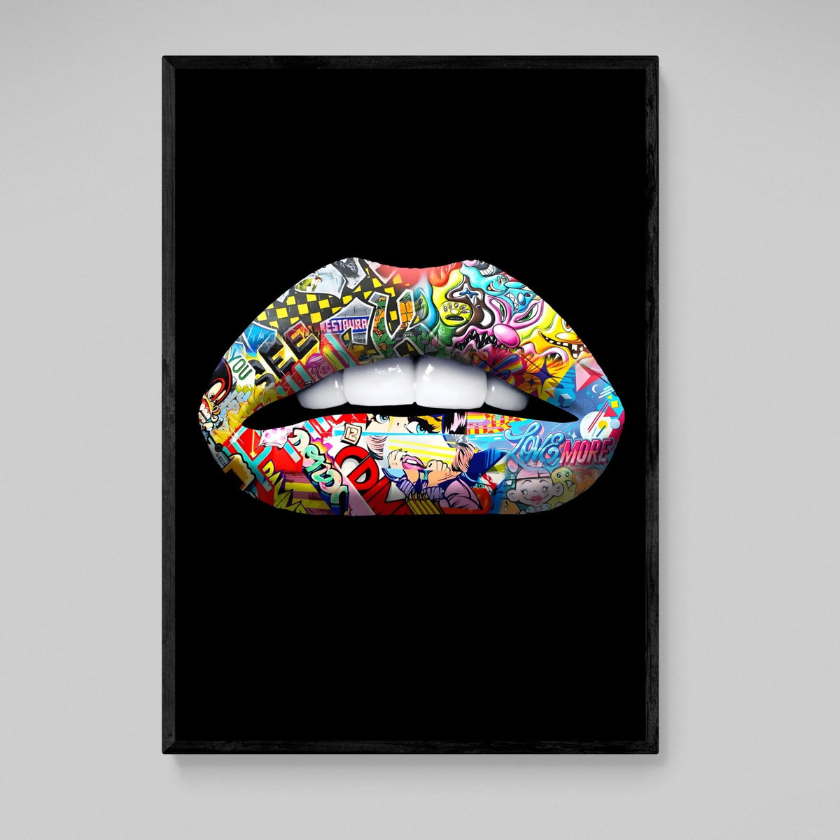Tableau Bouche Pop Art - The Art Avenue
