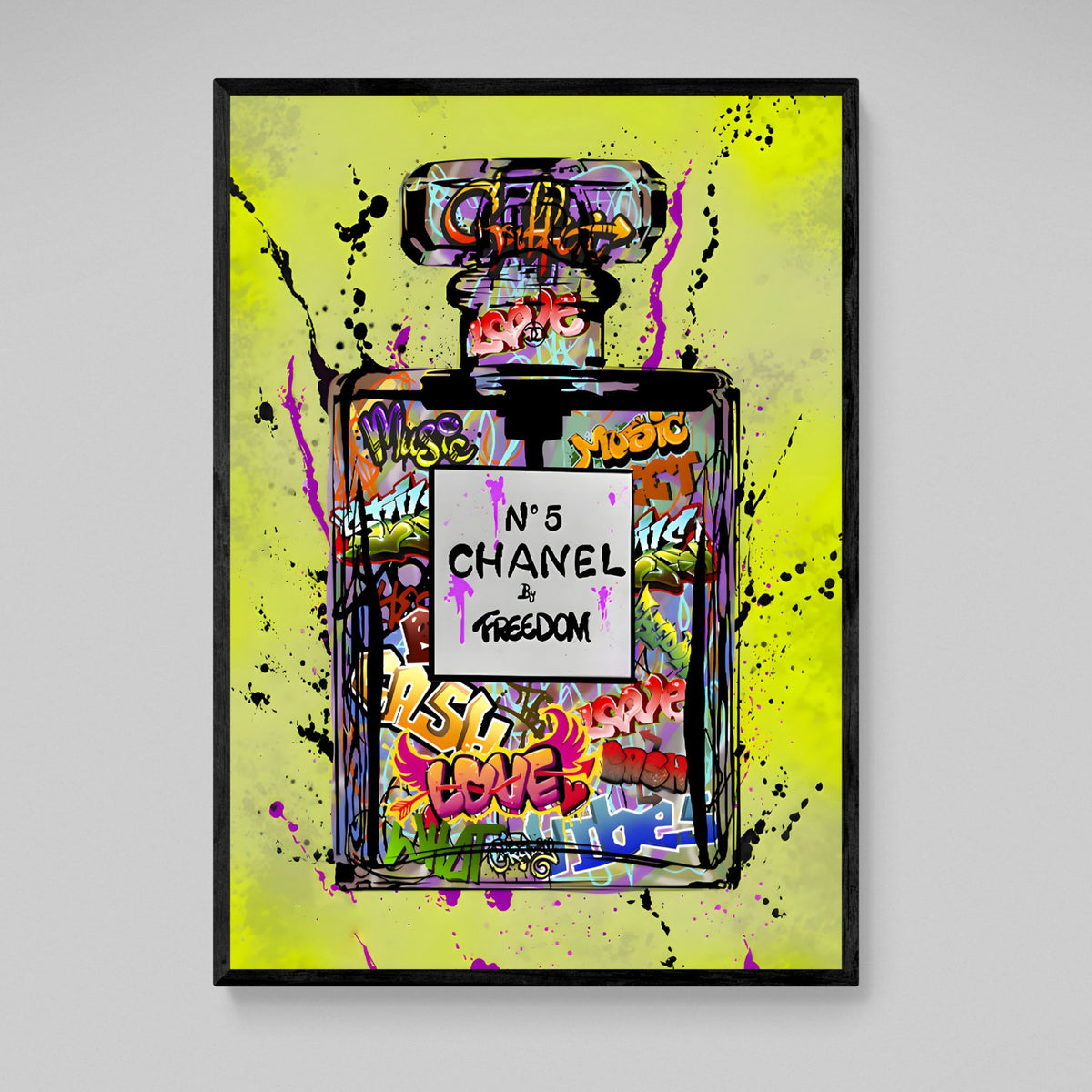 Tableau Chanel Street Art Parfum - The Art Avenue