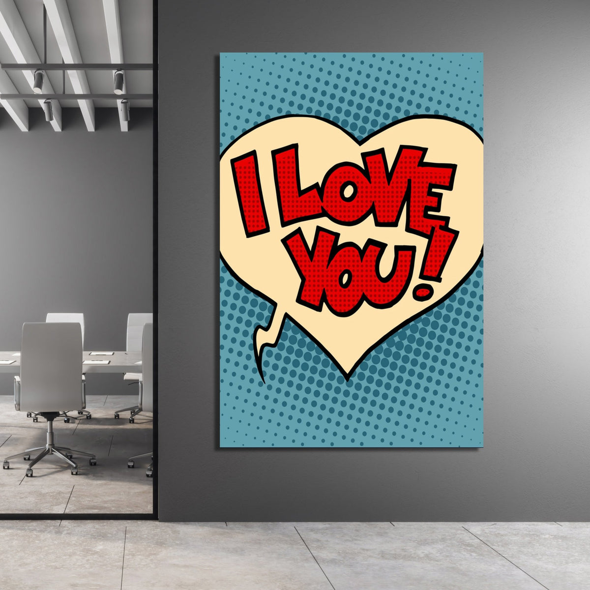 Tableau Coeur Pop Art - The Art Avenue