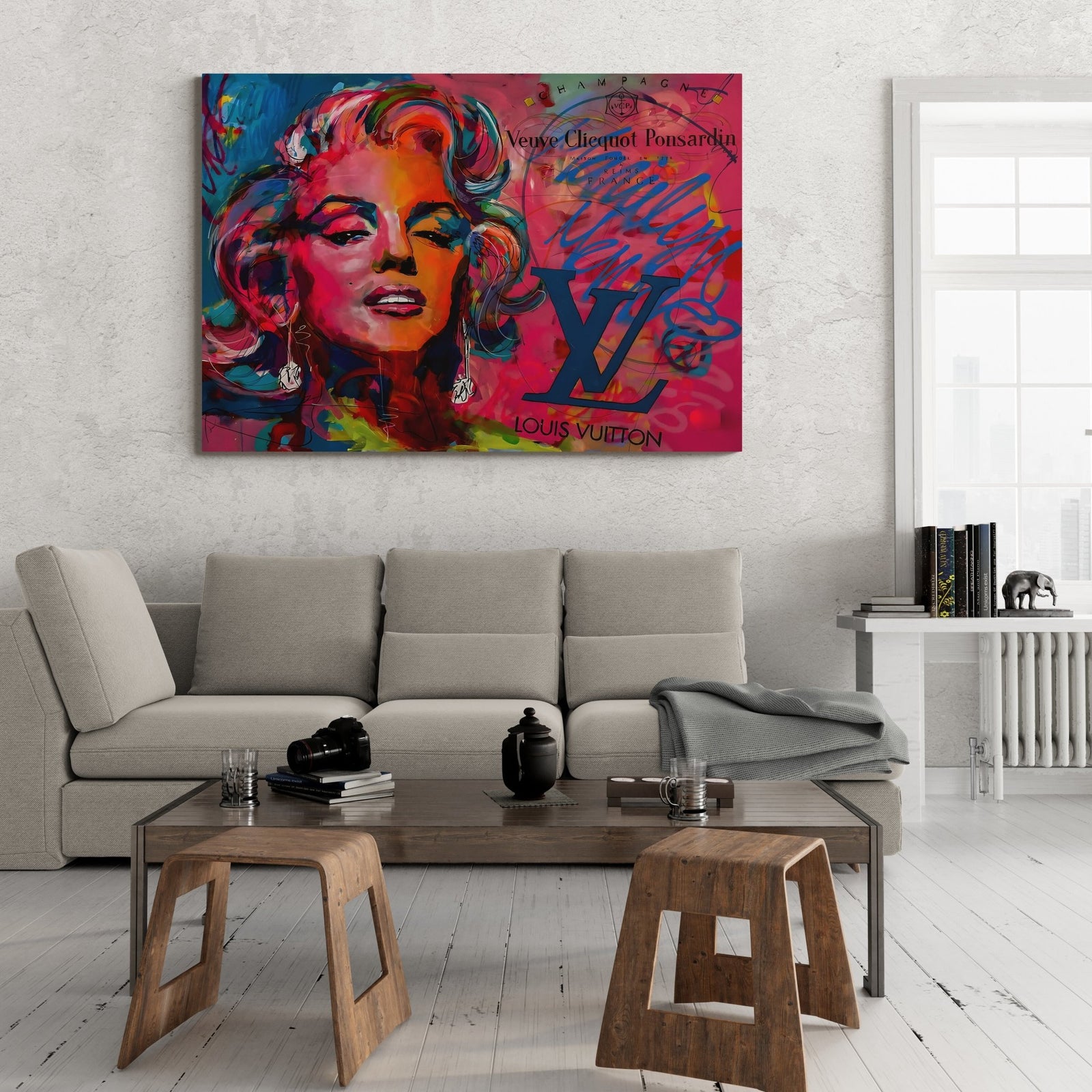 Tableau Coloré Marilyn Monroe - The Art Avenue