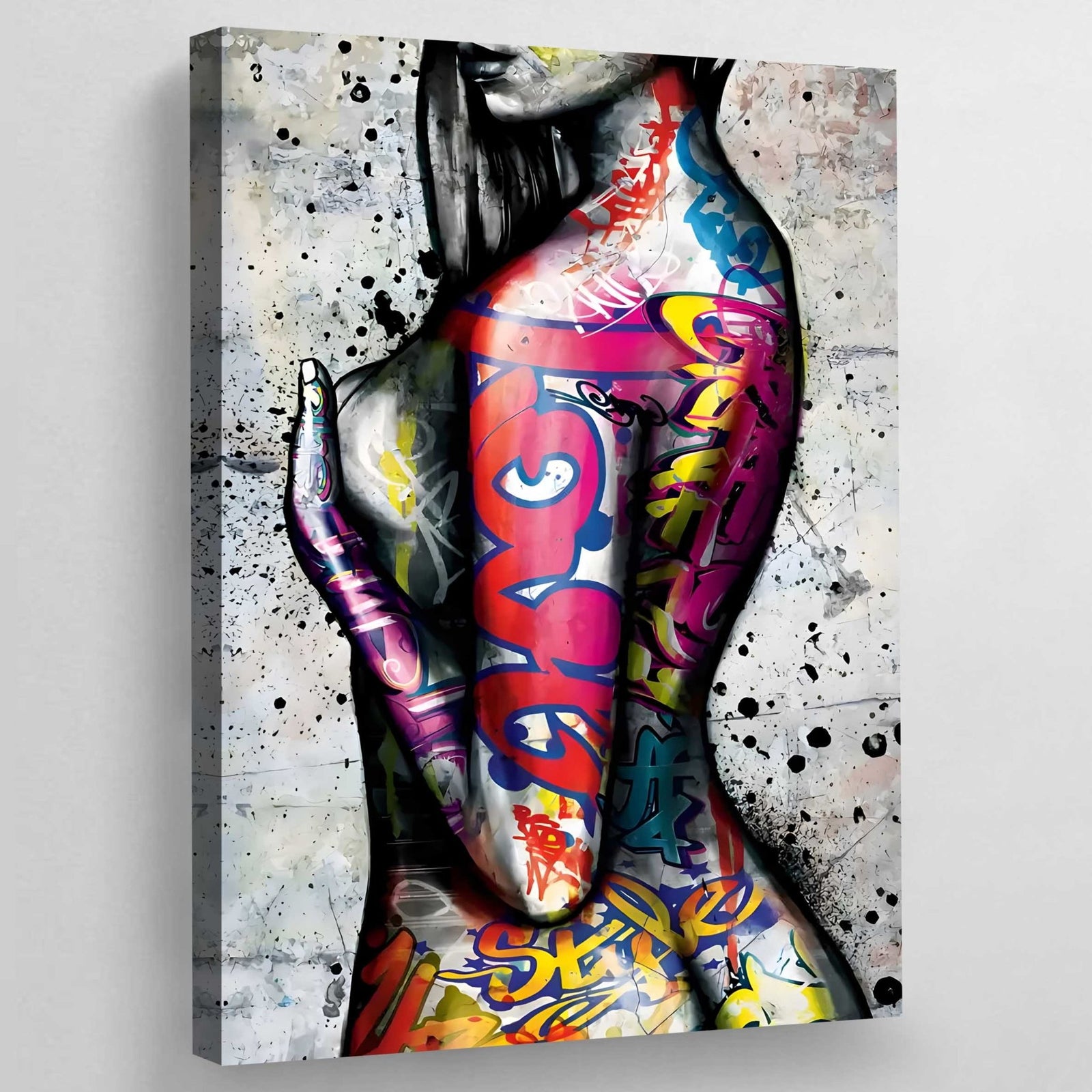 Tableau Corps De Femme Graffitis - The Art Avenue