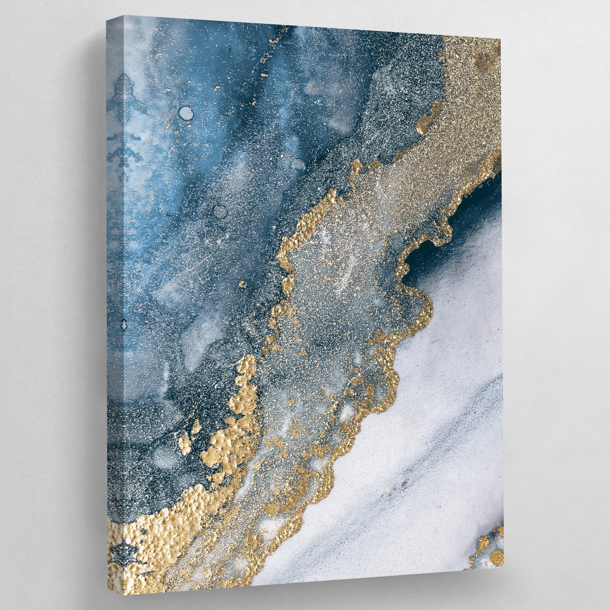 Tableau Doré Marbre Bleu - The Art Avenue