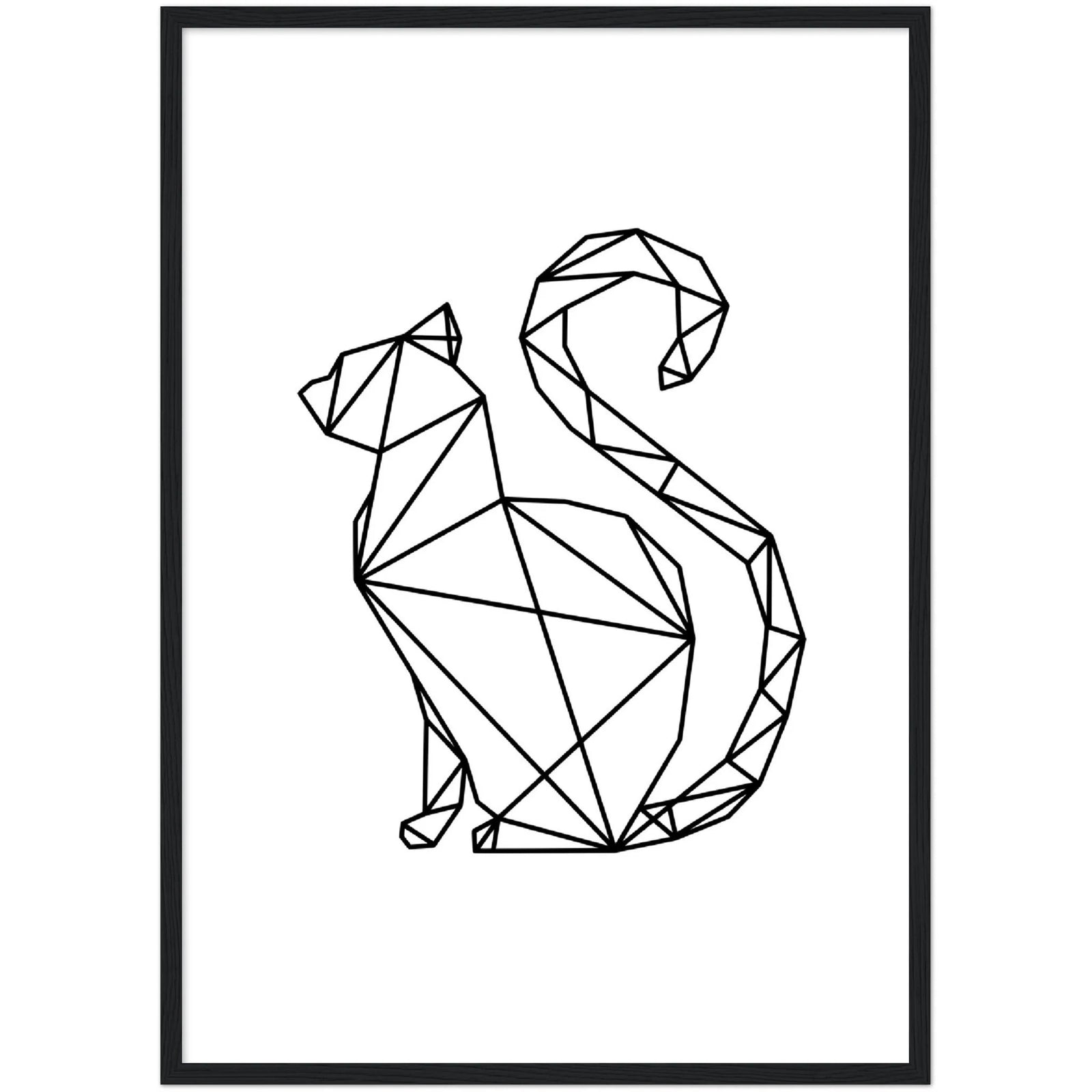 Tableau Géométrique Chat - The Art Avenue