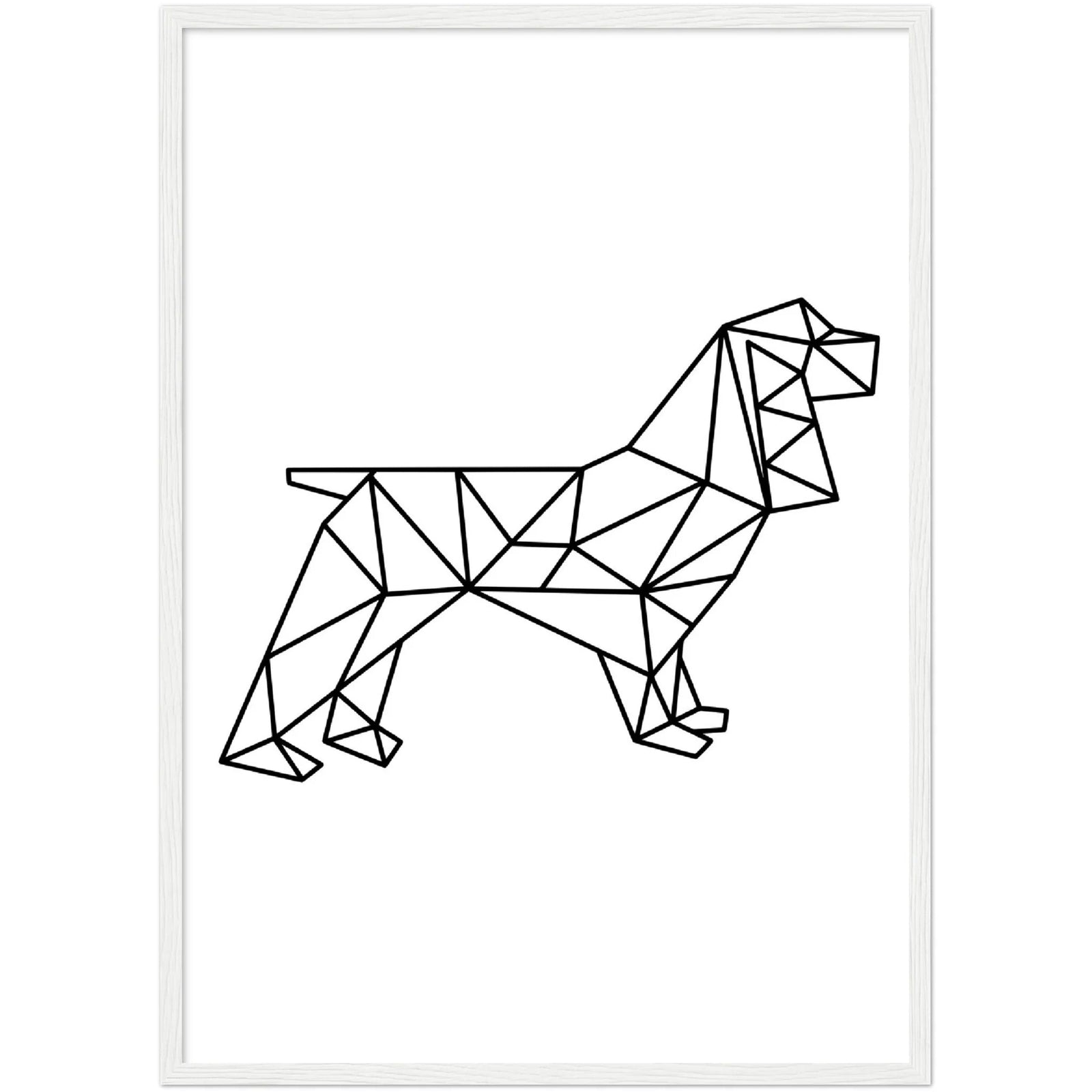 Tableau Géométrique Chien - The Art Avenue