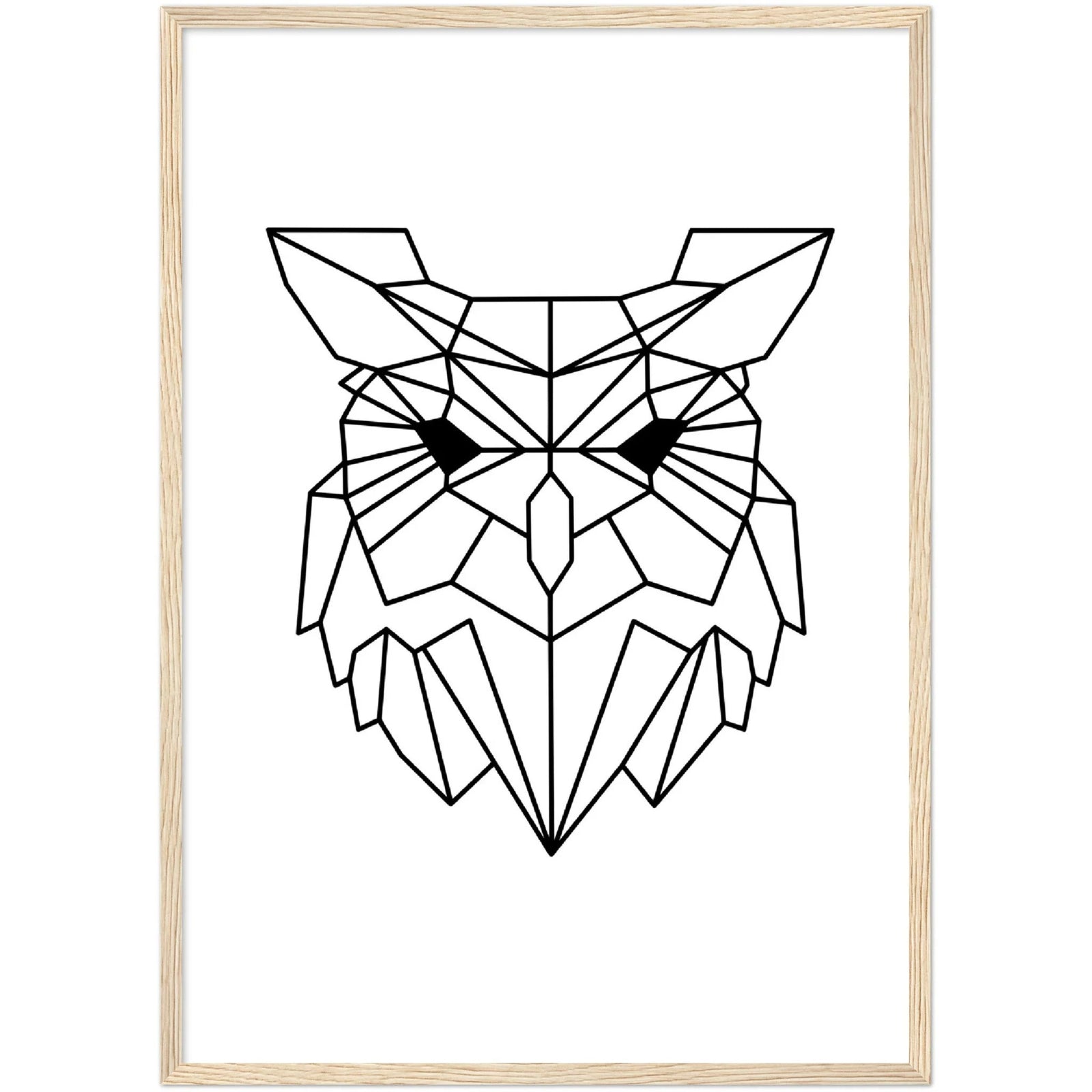 Tableau Géométrique Hibou - The Art Avenue