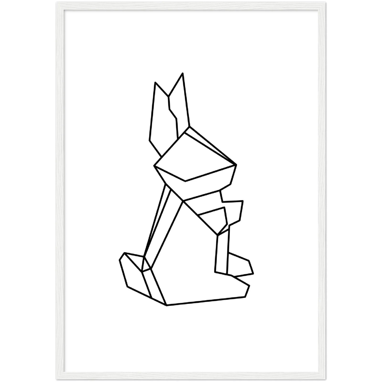 Tableau Géométrique Lapin - The Art Avenue