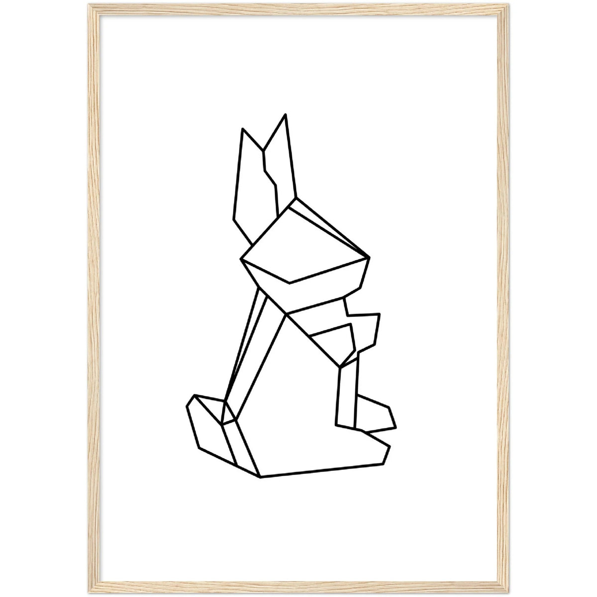 Tableau Géométrique Lapin - The Art Avenue
