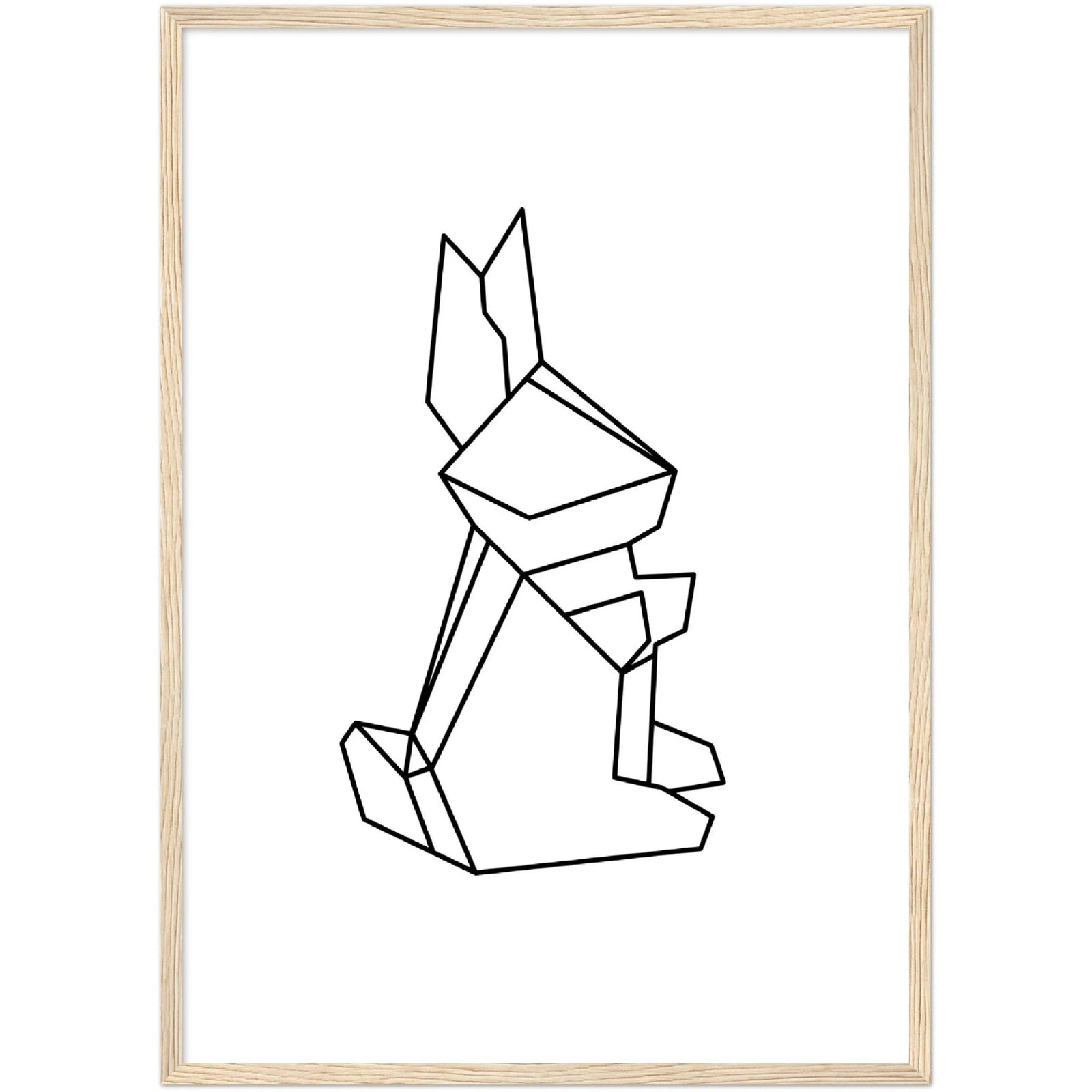 Tableau Géométrique Lapin - The Art Avenue