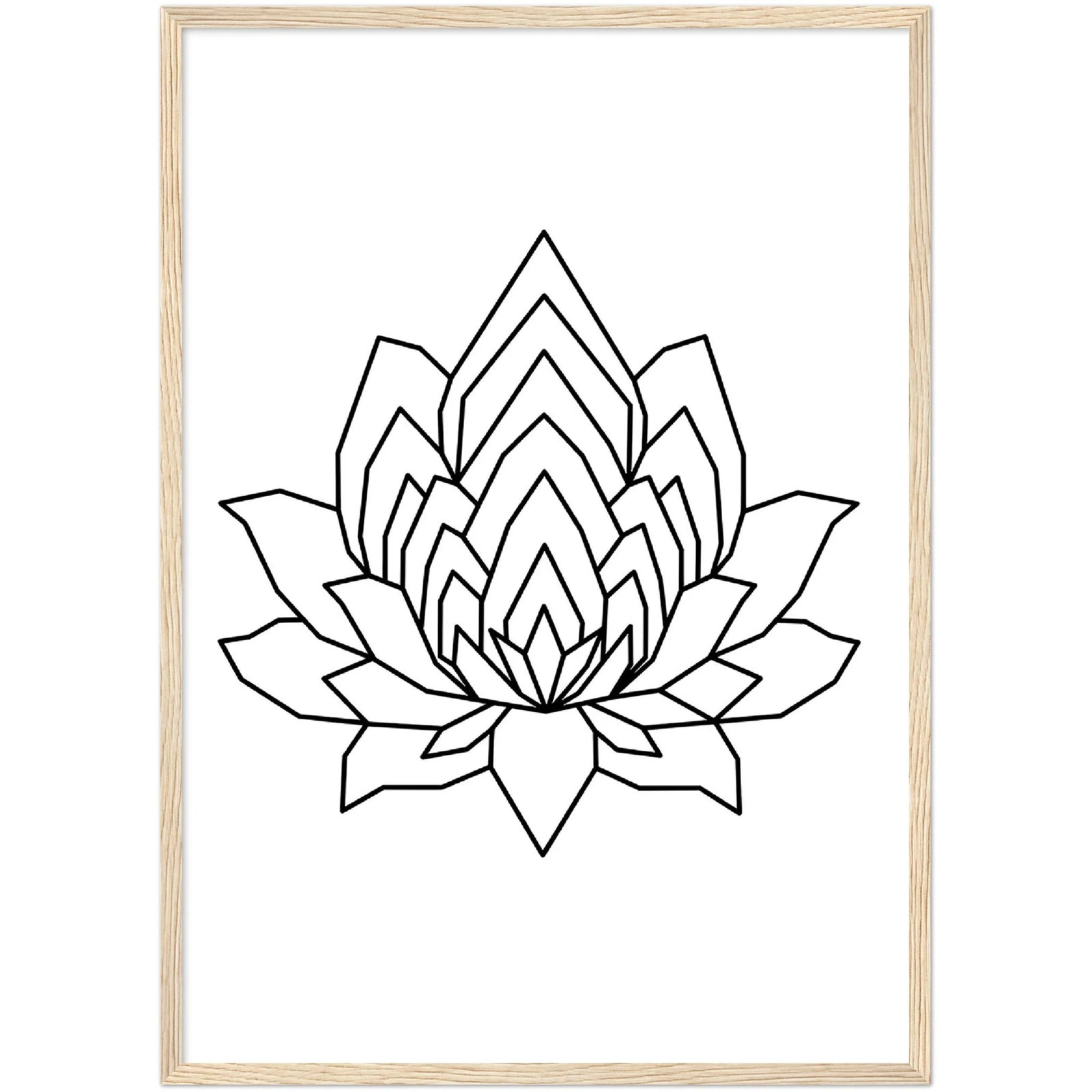 Tableau Géométrique Lotus - The Art Avenue