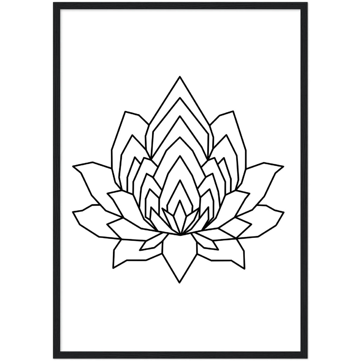 Tableau Géométrique Lotus - The Art Avenue