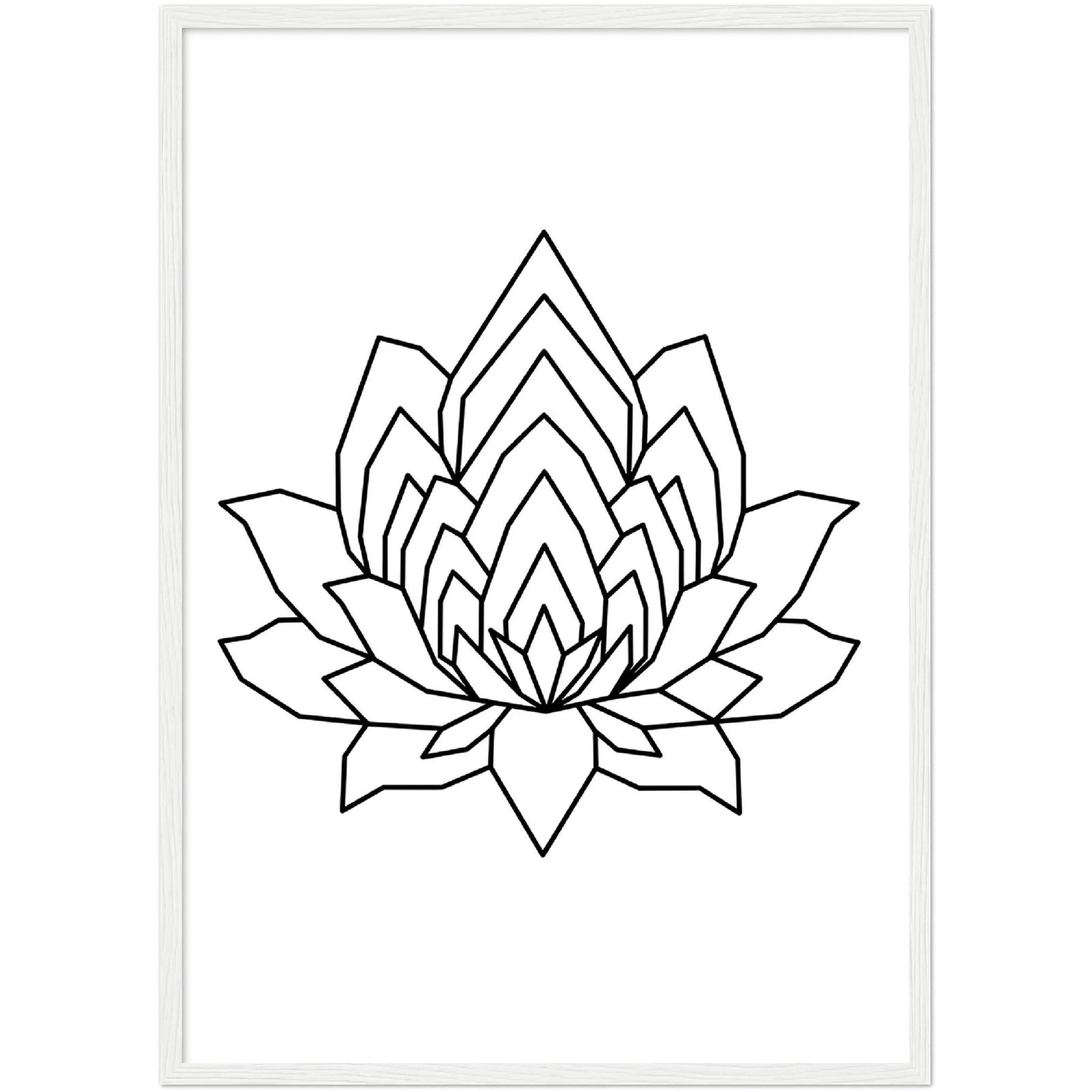 Tableau Géométrique Lotus - The Art Avenue