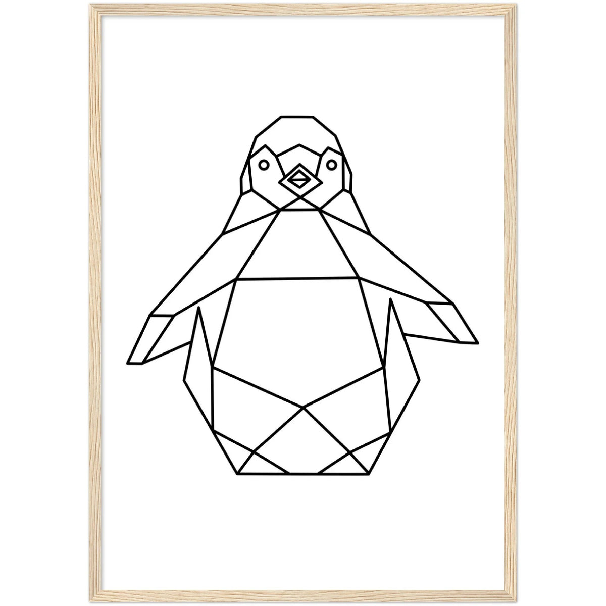 Tableau Géométrique Pingouin - The Art Avenue