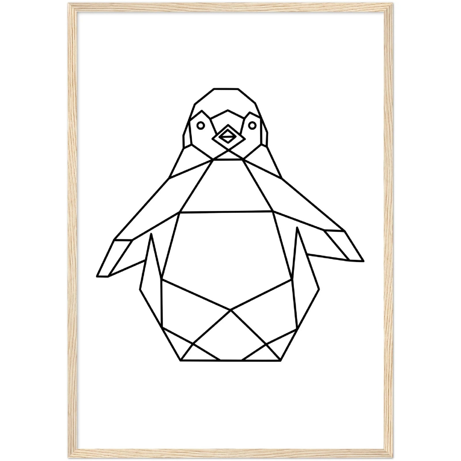 Tableau Géométrique Pingouin - The Art Avenue