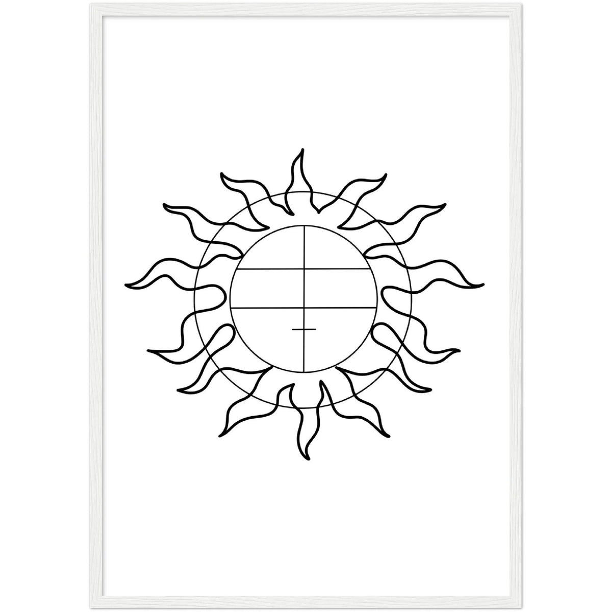 Tableau Géométrique Soleil - The Art Avenue