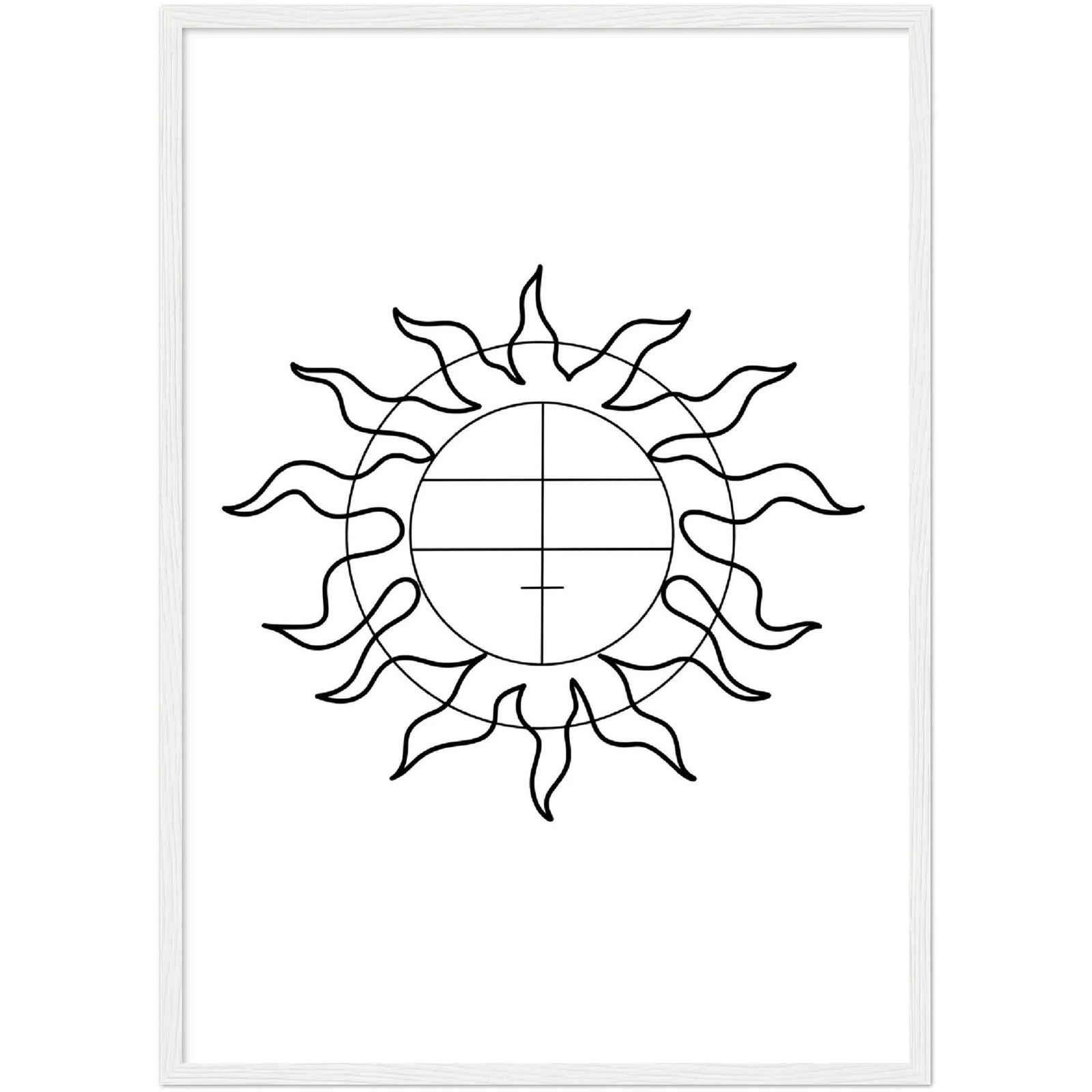 Tableau Géométrique Soleil - The Art Avenue