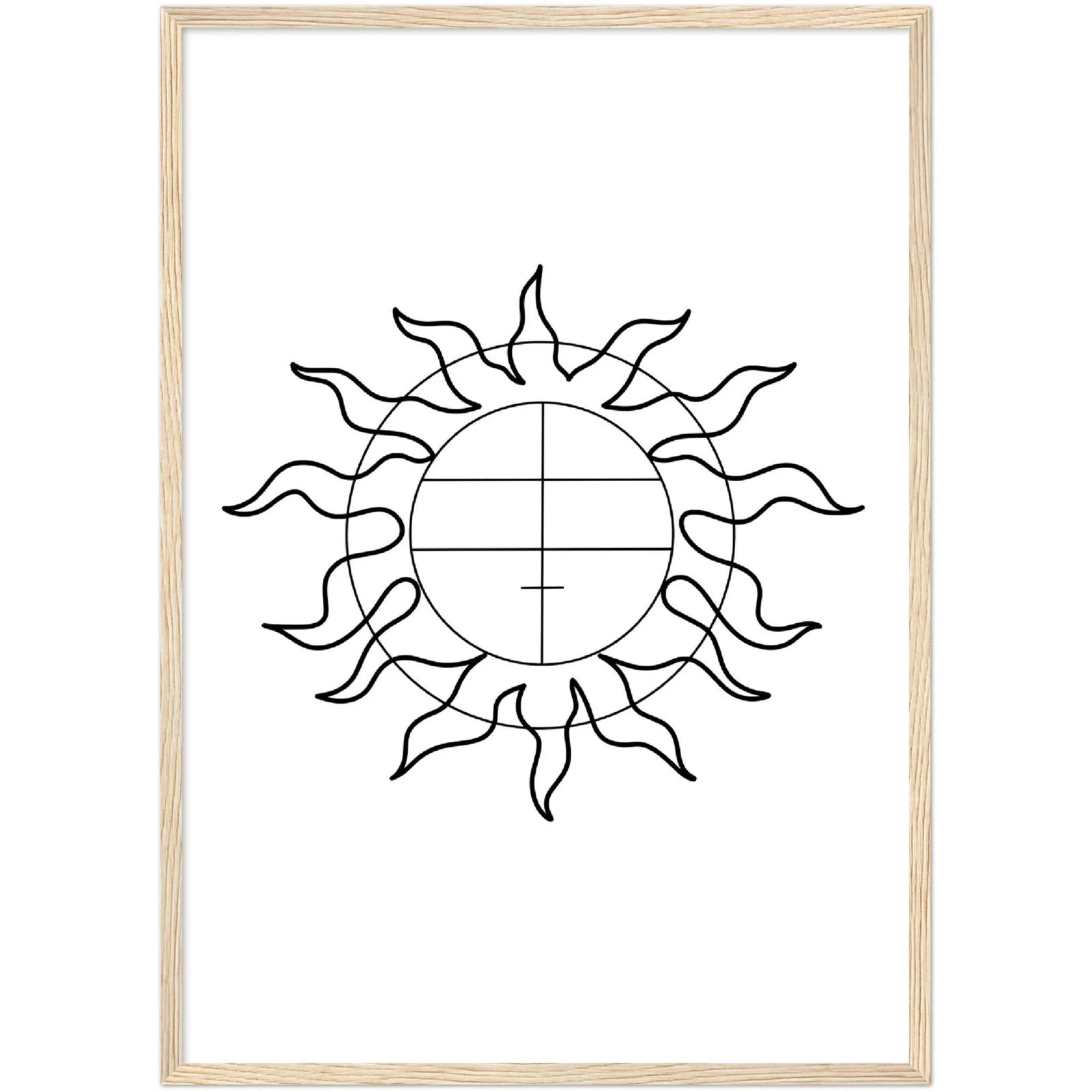 Tableau Géométrique Soleil - The Art Avenue