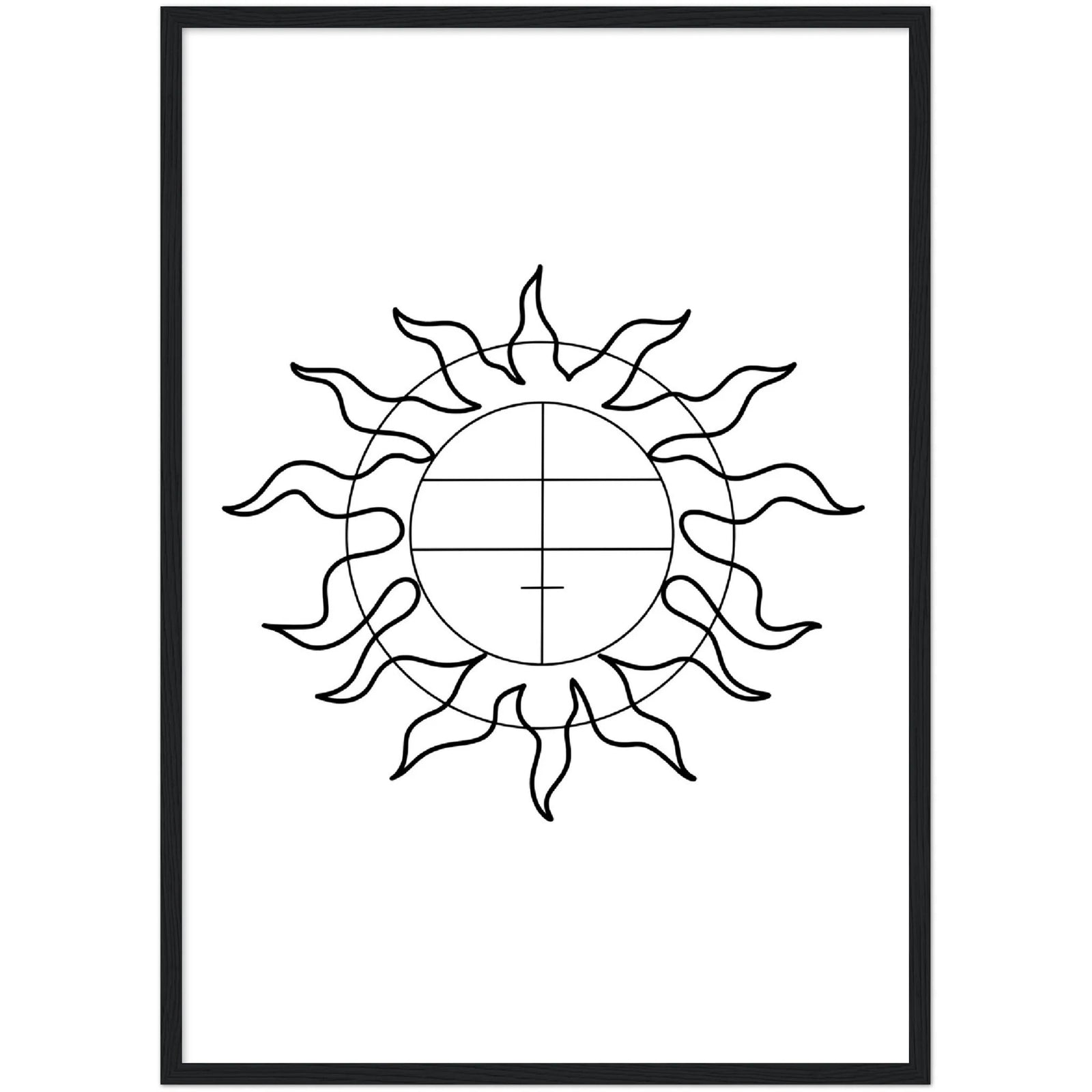 Tableau Géométrique Soleil - The Art Avenue