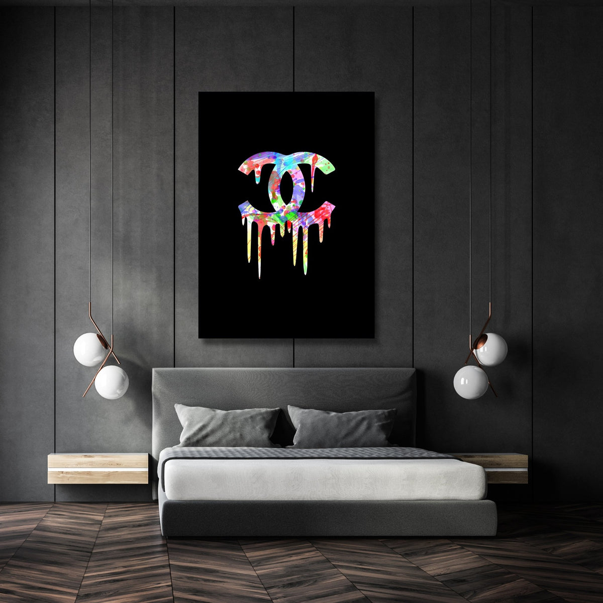 Tableau Graffiti Chanel - The Art Avenue
