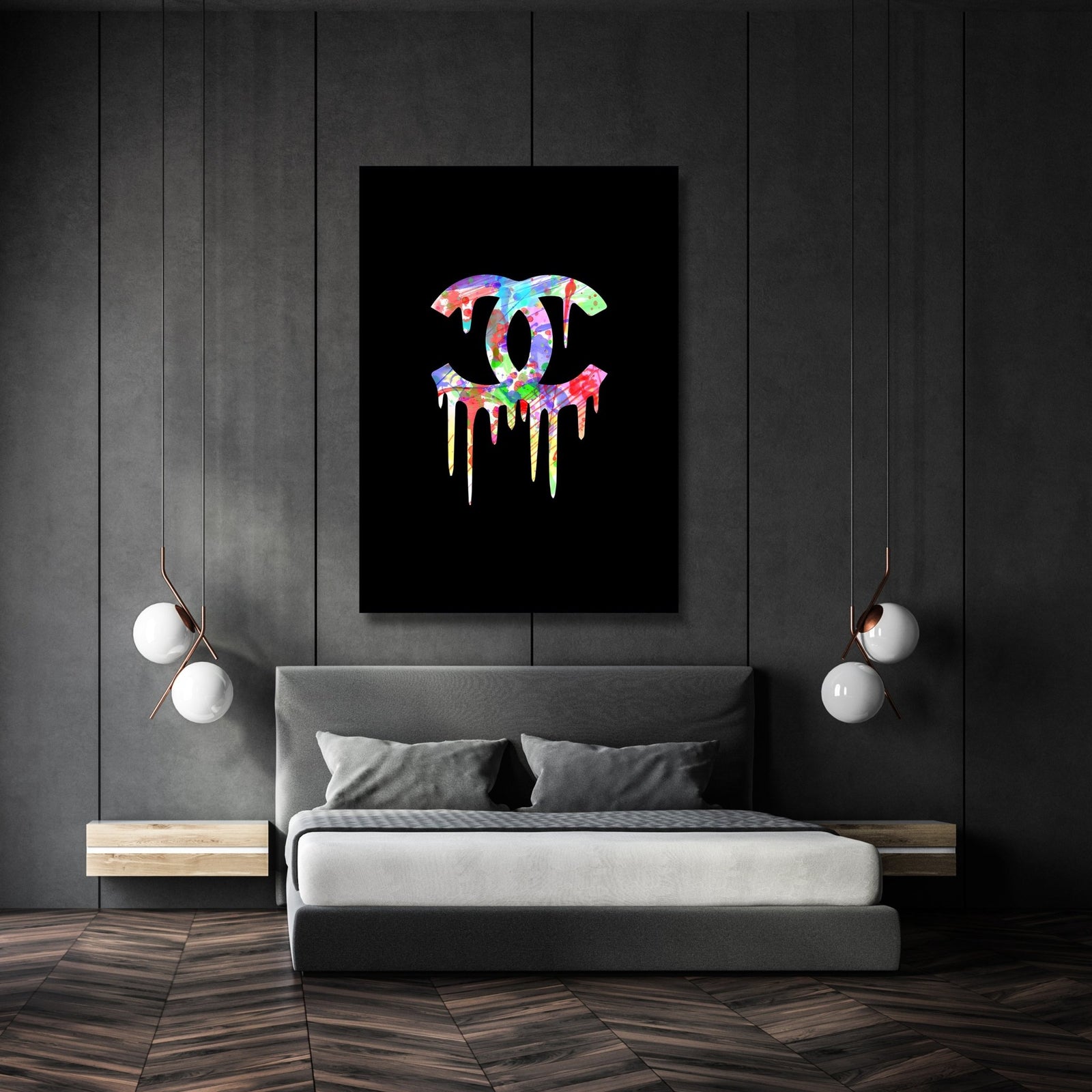 Tableau Graffiti Chanel - The Art Avenue