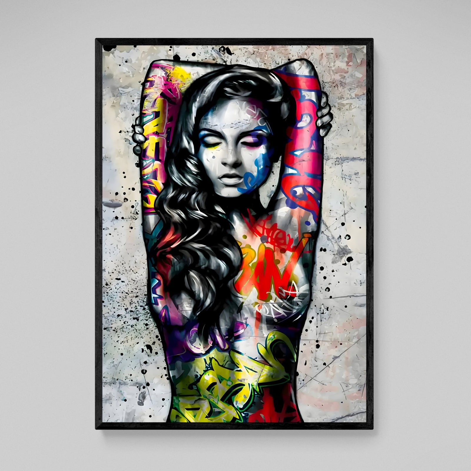Tableau Graffiti Corps De Femme - The Art Avenue