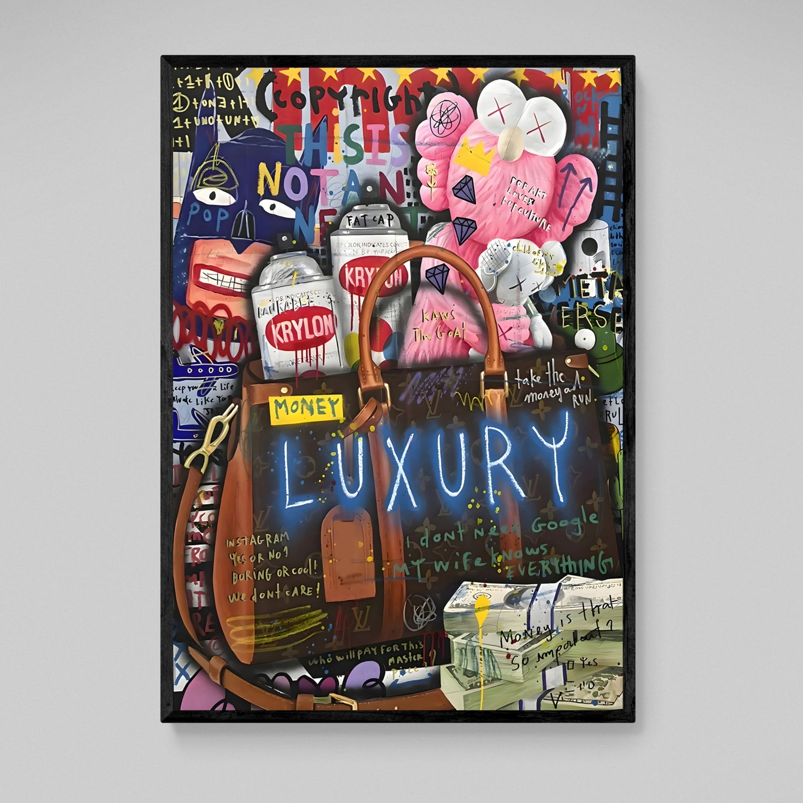 Tableau Graffiti Kaws - The Art Avenue