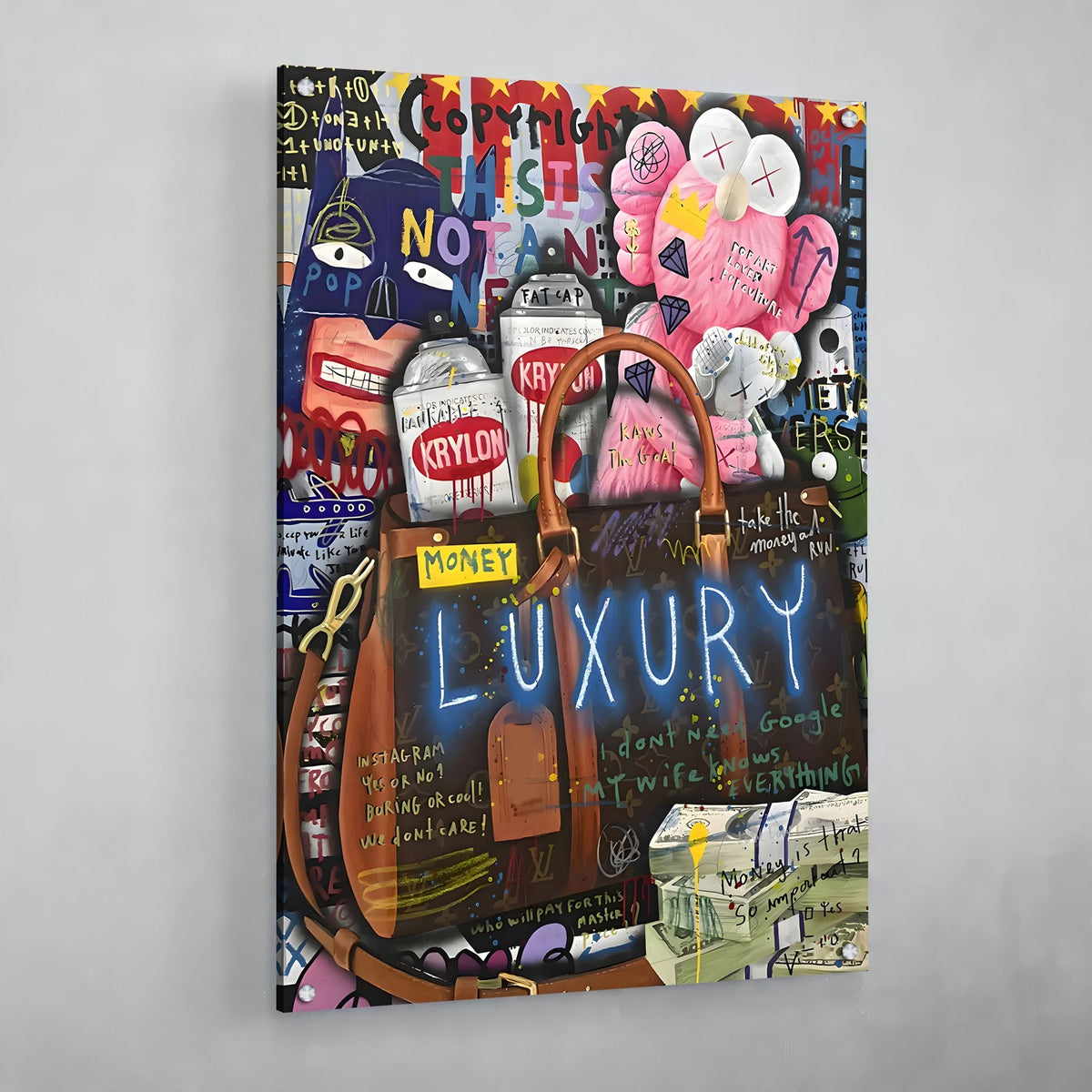 Tableau Graffiti Kaws - The Art Avenue