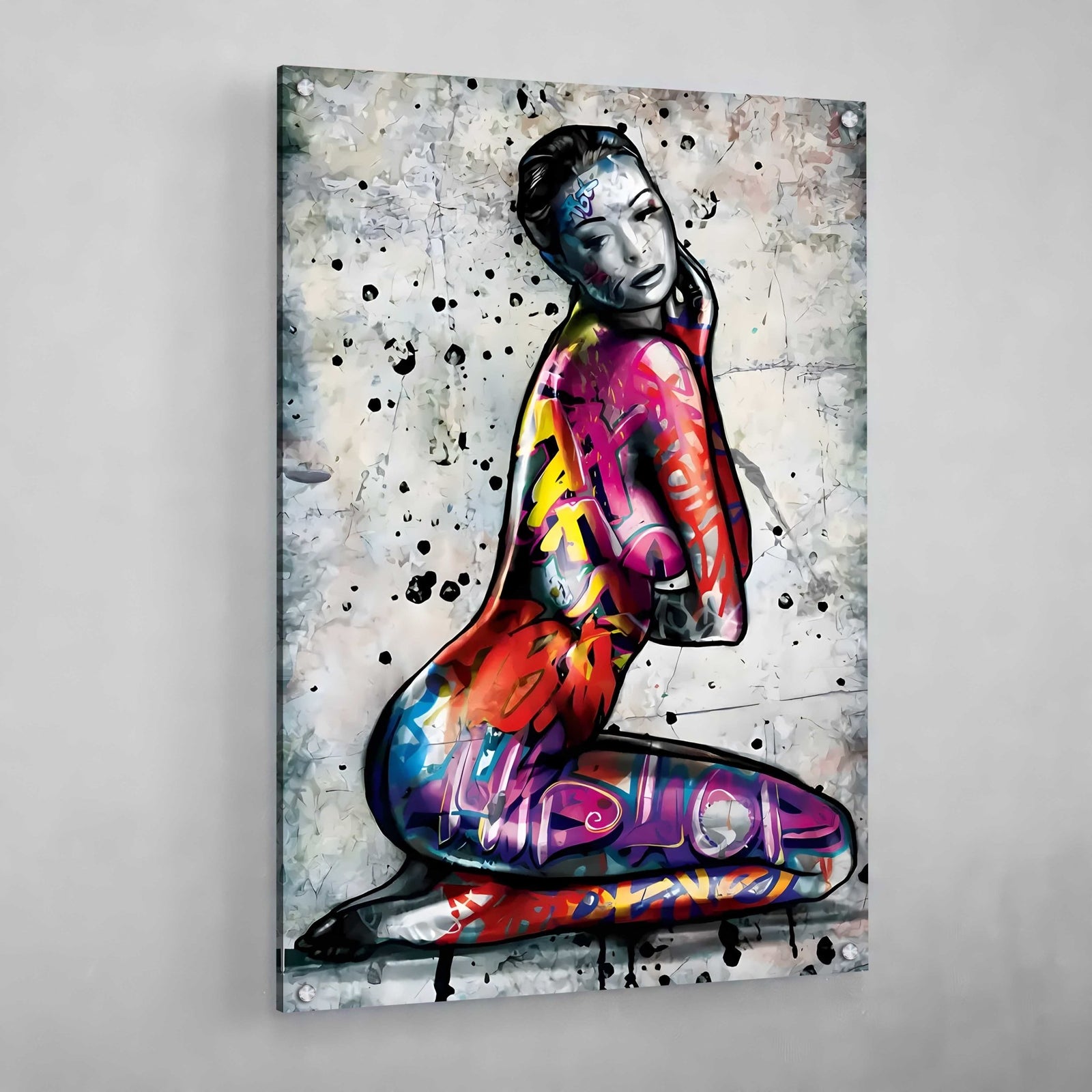 Tableau Graffitis Corps De Femme - The Art Avenue