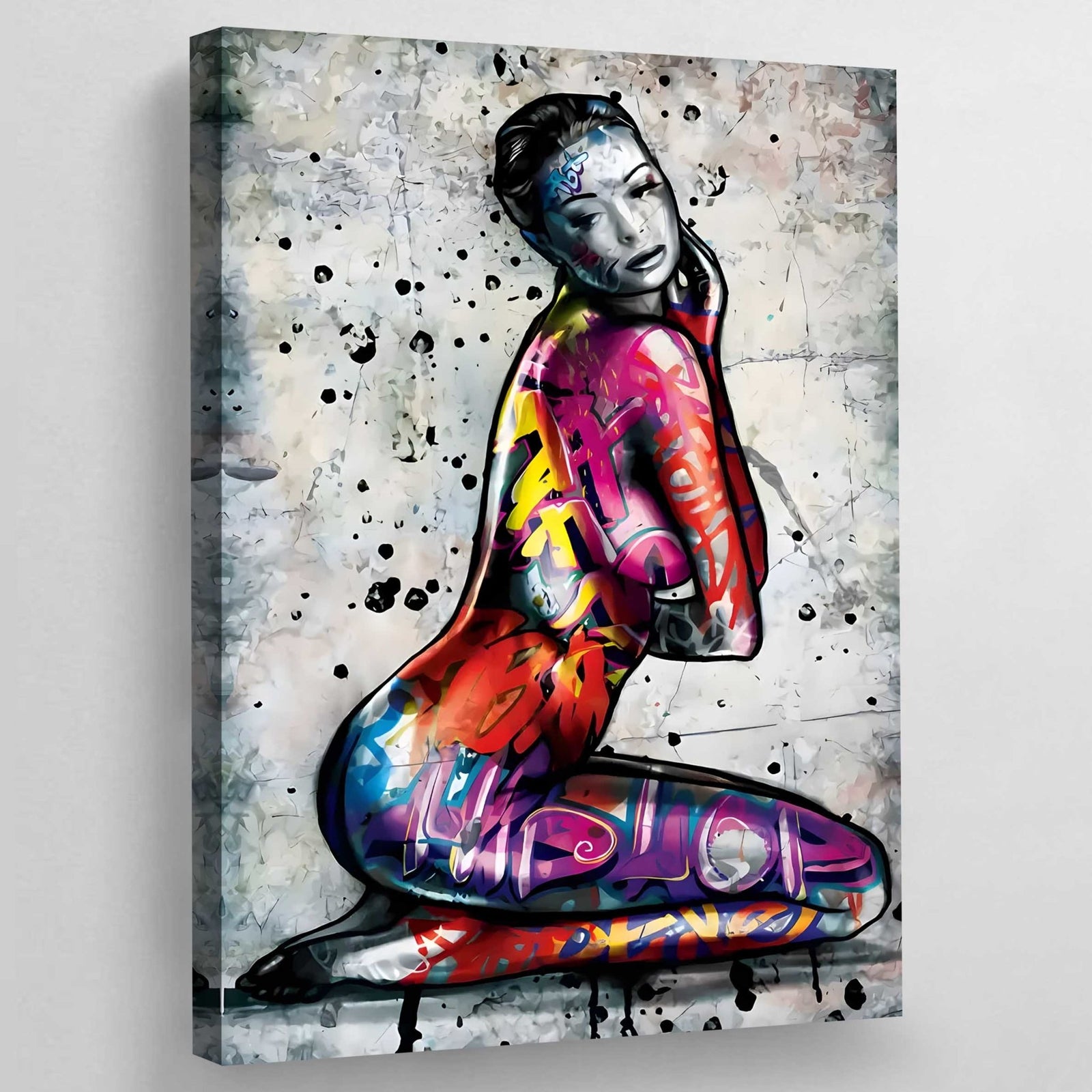 Tableau Graffitis Corps De Femme - The Art Avenue
