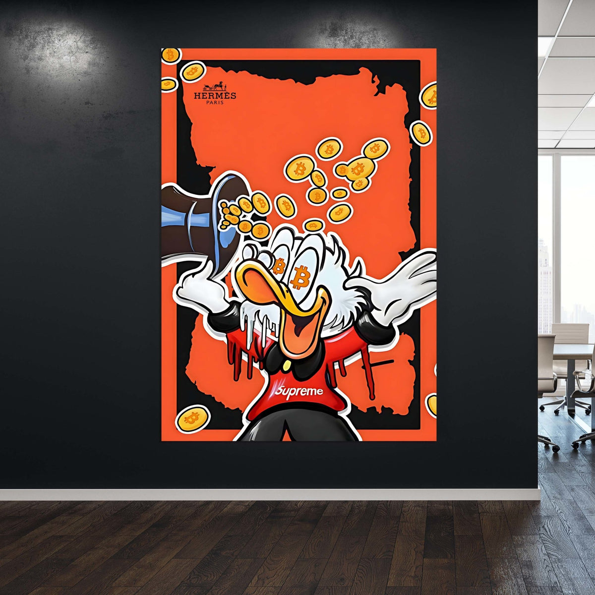 Tableau Hermes Bitcoin - The Art Avenue