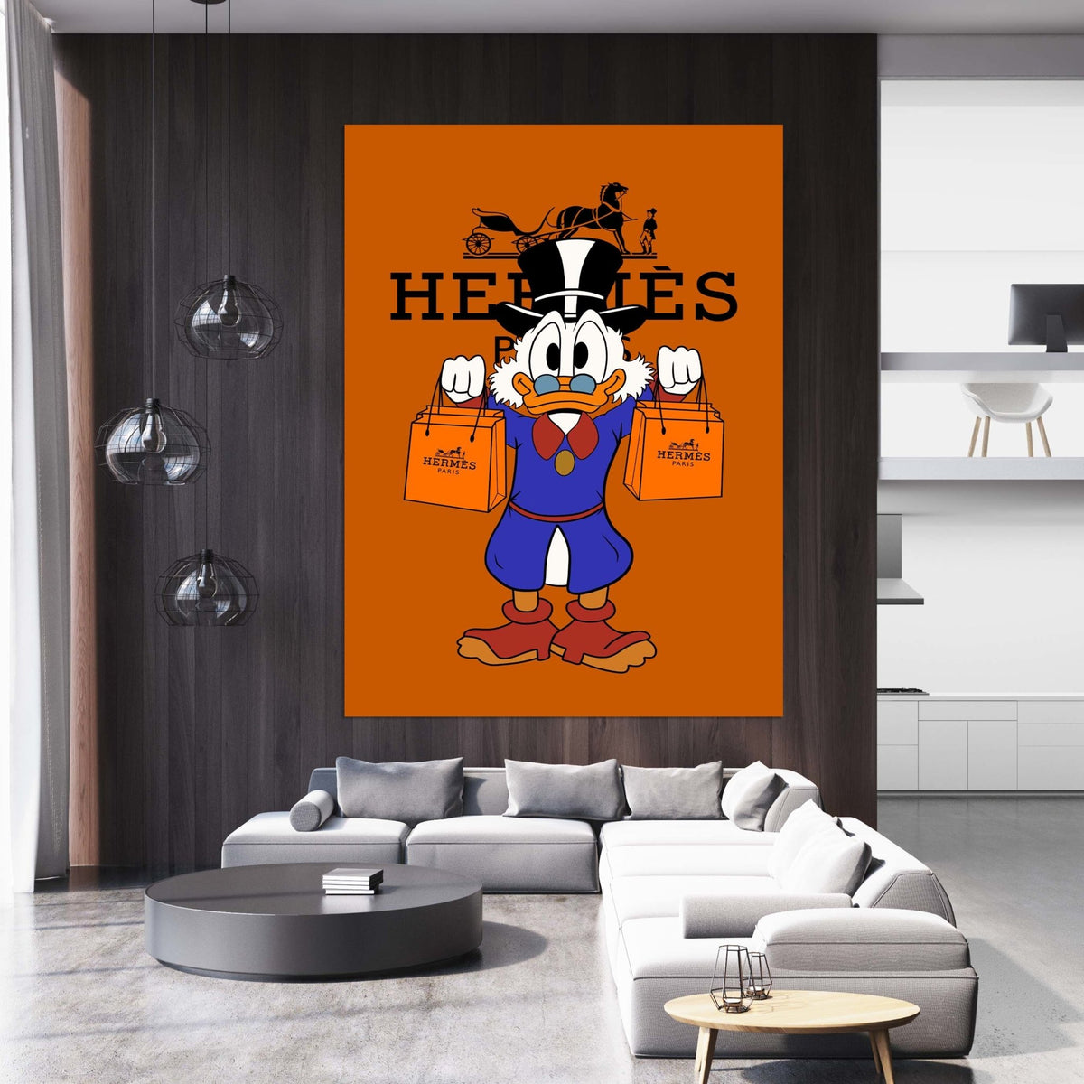 Tableau Hermes Orange - The Art Avenue
