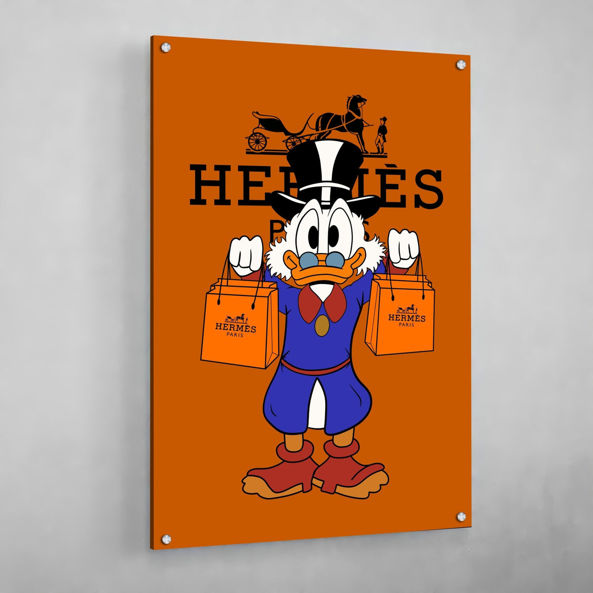 Tableau Hermes Orange - The Art Avenue